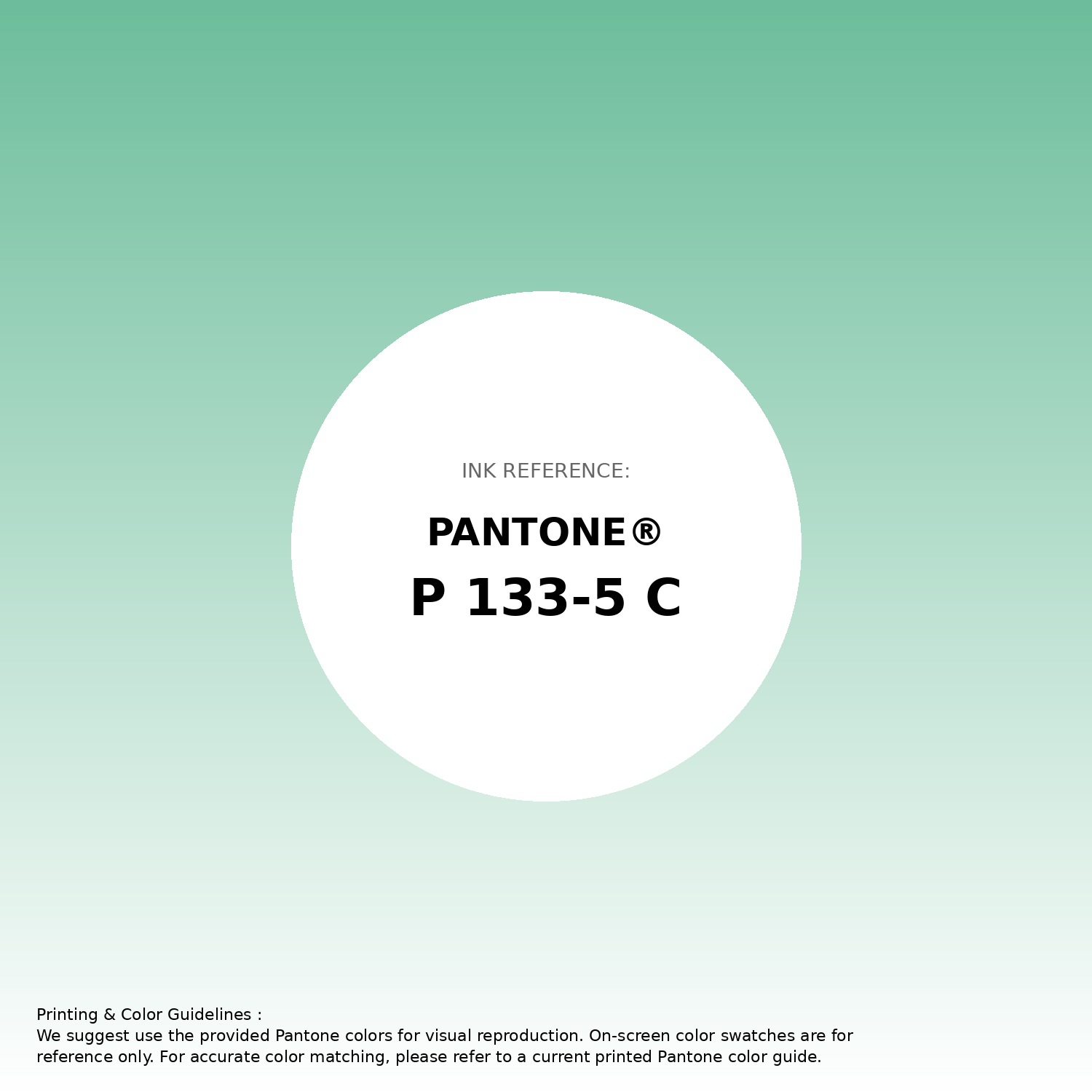 Stunning gradient artwork featuring Pantone P 133-5 C Color | Hex color Code #6cbd9b. Beautiful color transitions perfect for modern designs and backgrounds. #gradient #colorart #design #6cbd9b