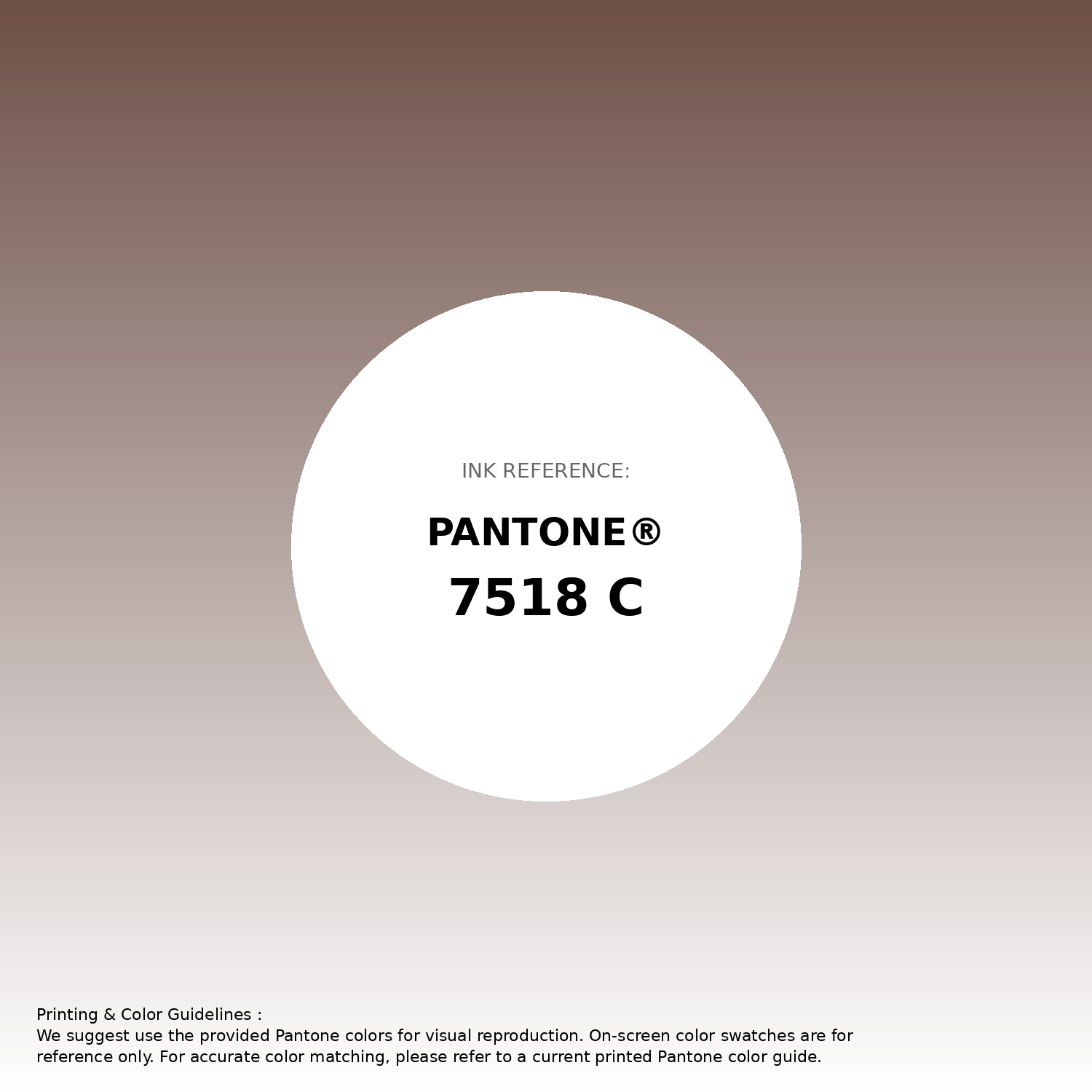 Stunning gradient artwork featuring Pantone 7518 C Color | Hex color Code #6d4f47. Beautiful color transitions perfect for modern designs and backgrounds. #gradient #colorart #design #6d4f47
