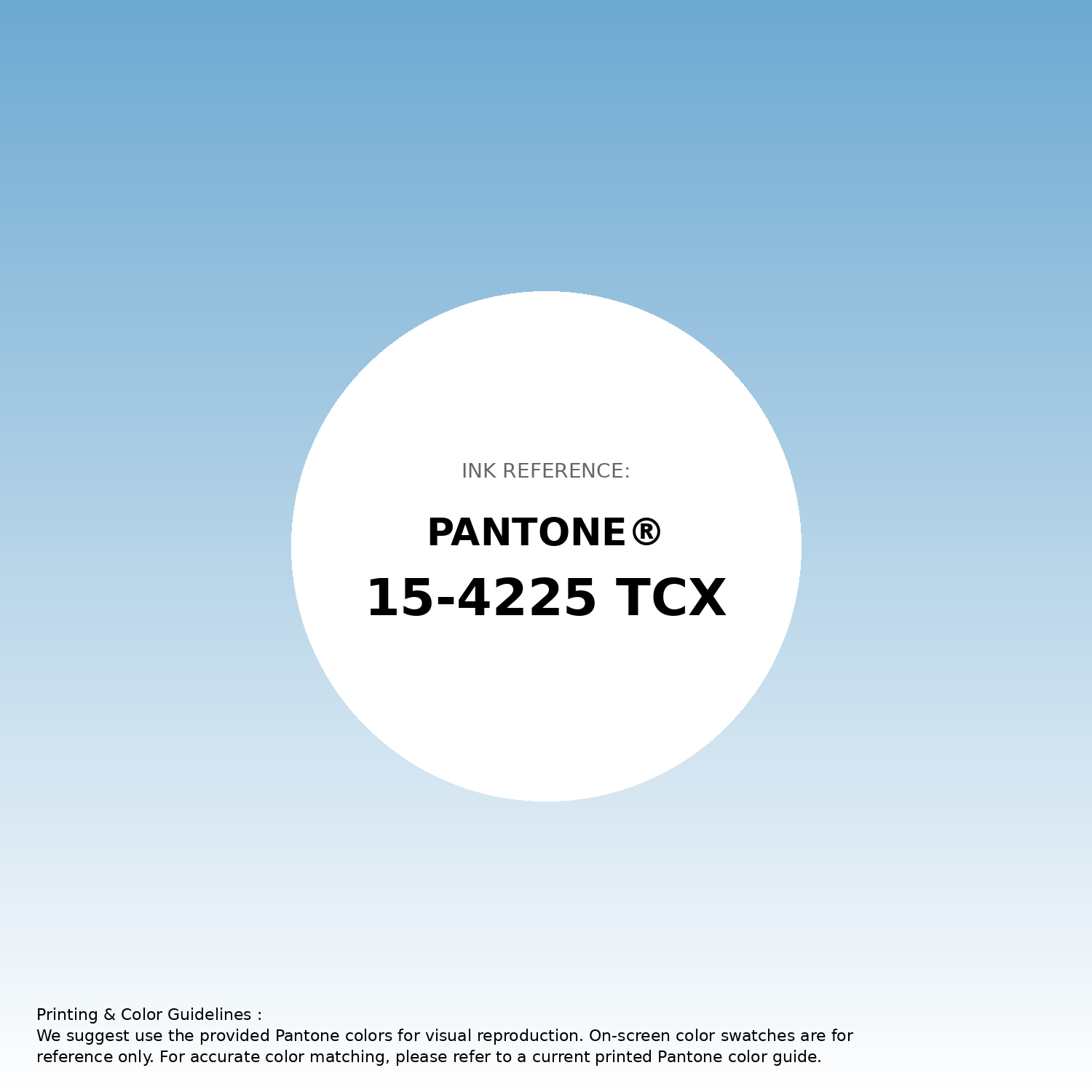 Hex Color #6da9d2 | Printing Match PANTONE 15-4225 TCX | Color