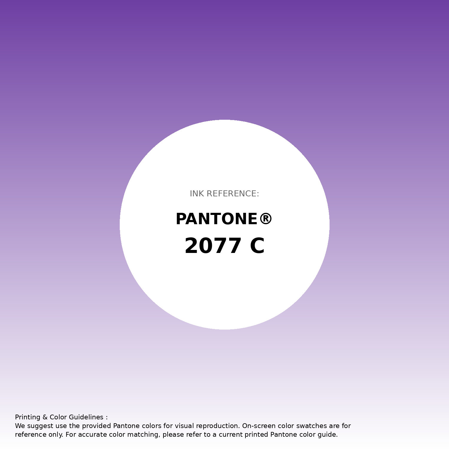 Stunning gradient artwork featuring Pantone 2077 C Color | Hex color Code #6e3fa3. Beautiful color transitions perfect for modern designs and backgrounds. #gradient #colorart #design #6e3fa3
