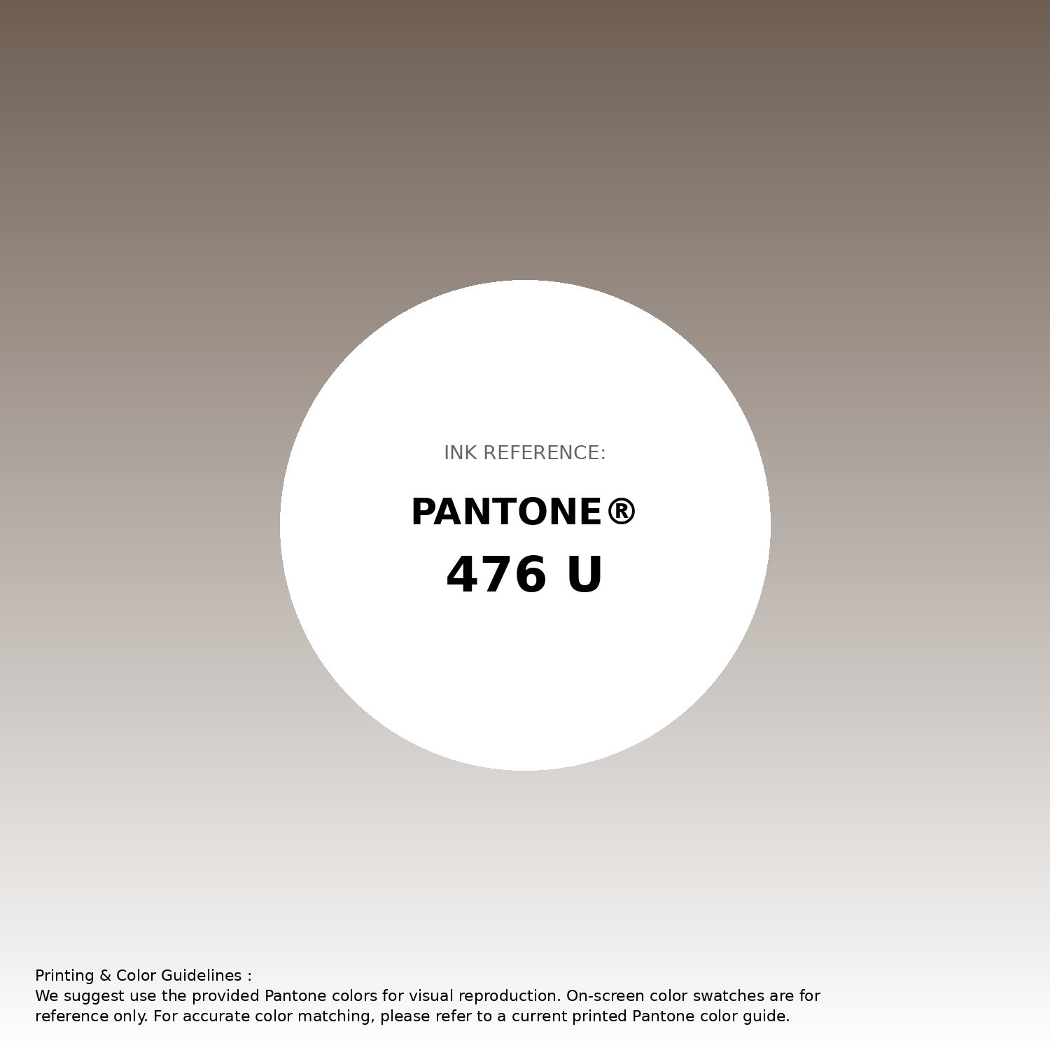 Stunning gradient artwork featuring Pantone 476 U Color | Hex color Code #6e5e52. Beautiful color transitions perfect for modern designs and backgrounds. #gradient #colorart #design #6e5e52
