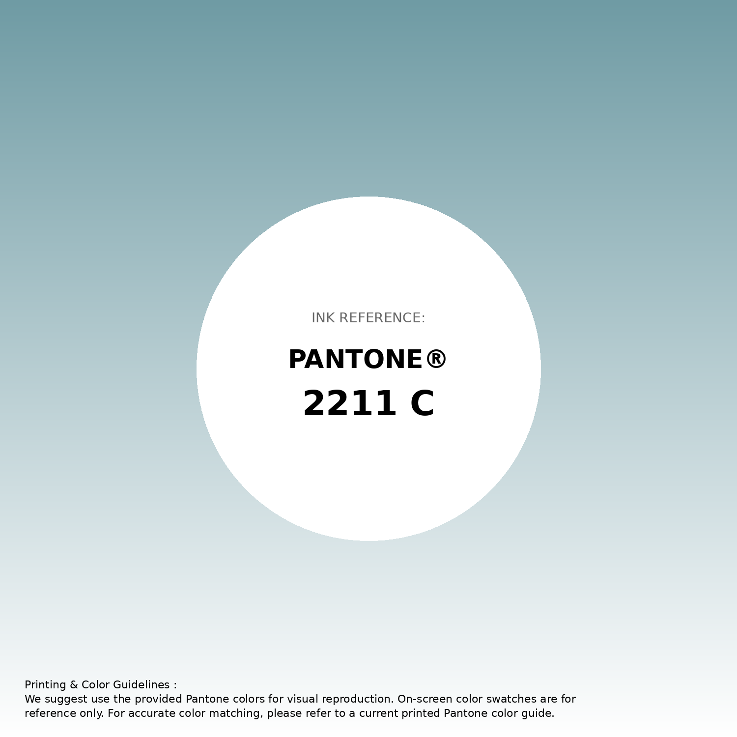 Stunning gradient artwork featuring Pantone 2211 C Color | Hex color Code #6f9ba4. Beautiful color transitions perfect for modern designs and backgrounds. #gradient #colorart #design #6f9ba4