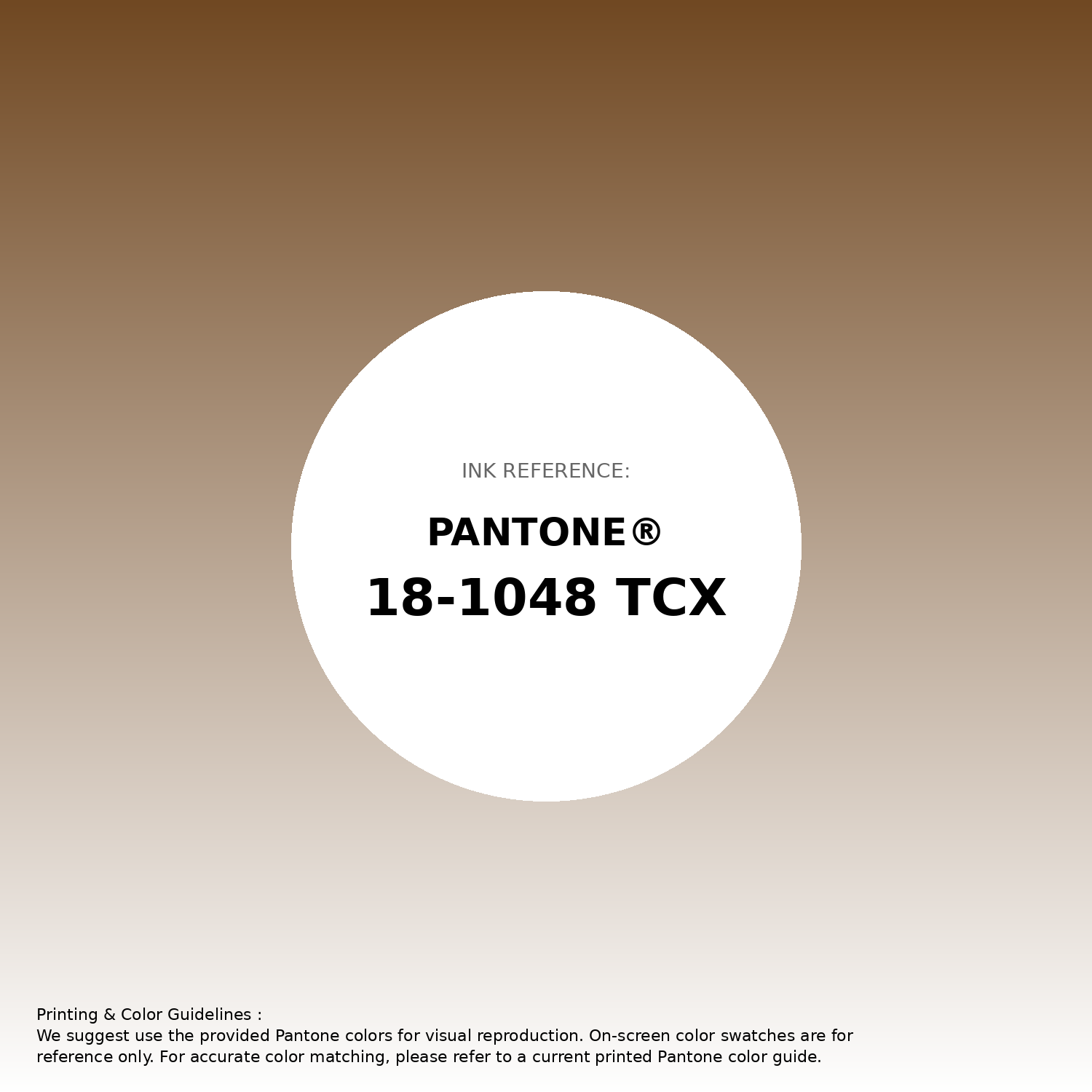 Stunning gradient artwork featuring Pantone 18-1048 Tcx Monks Robe Color | Hex color Code #704822. Beautiful color transitions perfect for modern designs and backgrounds. #gradient #colorart #design #704822