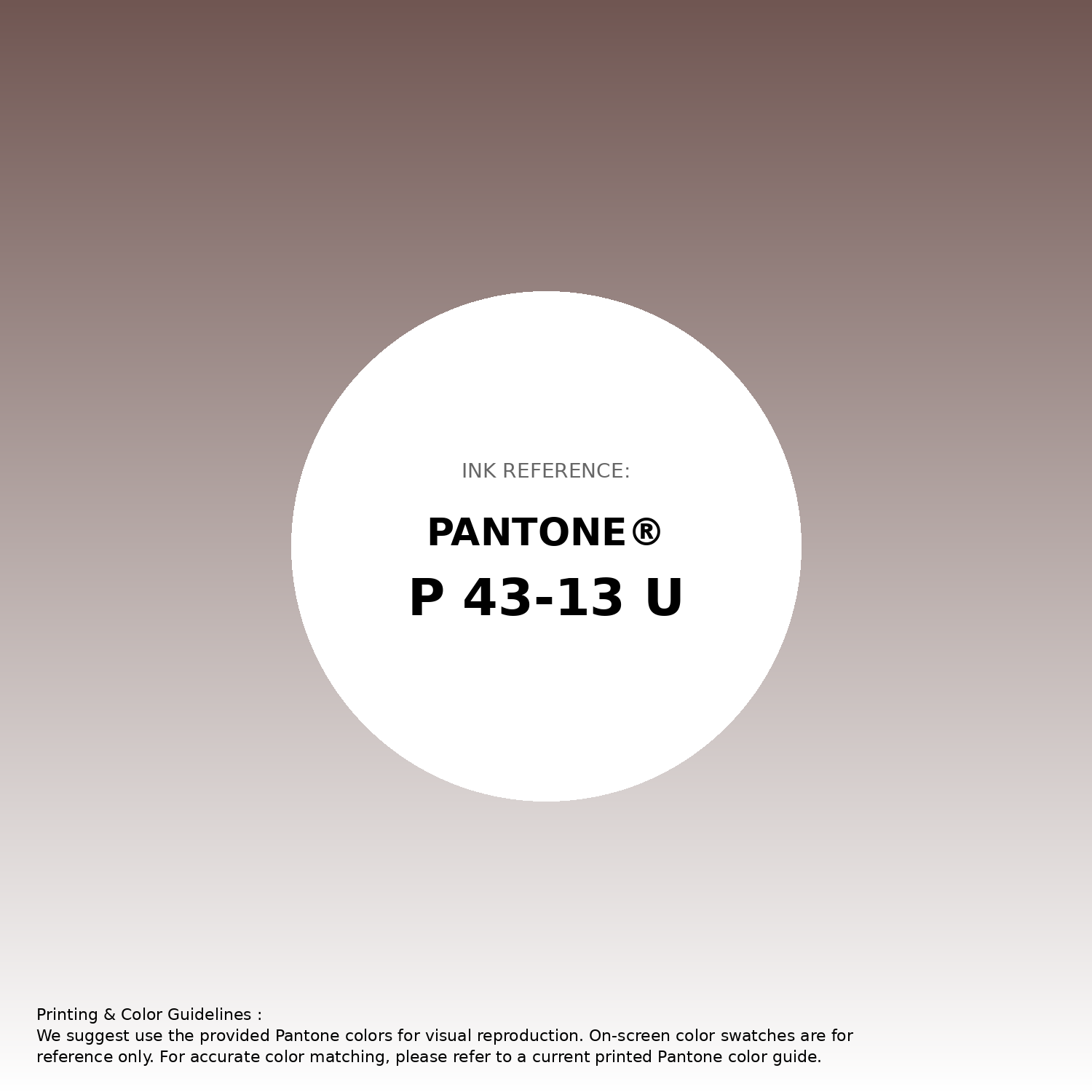 Stunning gradient artwork featuring Pantone P 43-13 U Color | Hex color Code #705652. Beautiful color transitions perfect for modern designs and backgrounds. #gradient #colorart #design #705652