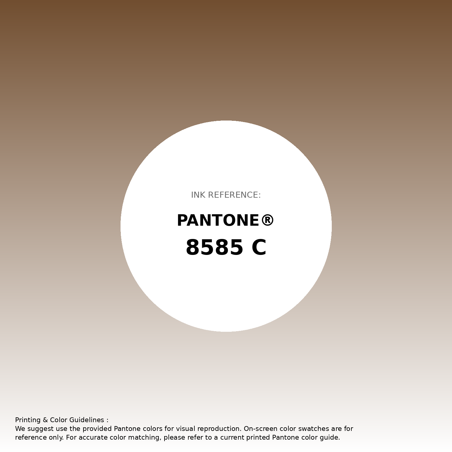 Stunning gradient artwork featuring Pantone 8585 C Color | Hex color Code #714e30. Beautiful color transitions perfect for modern designs and backgrounds. #gradient #colorart #design #714e30
