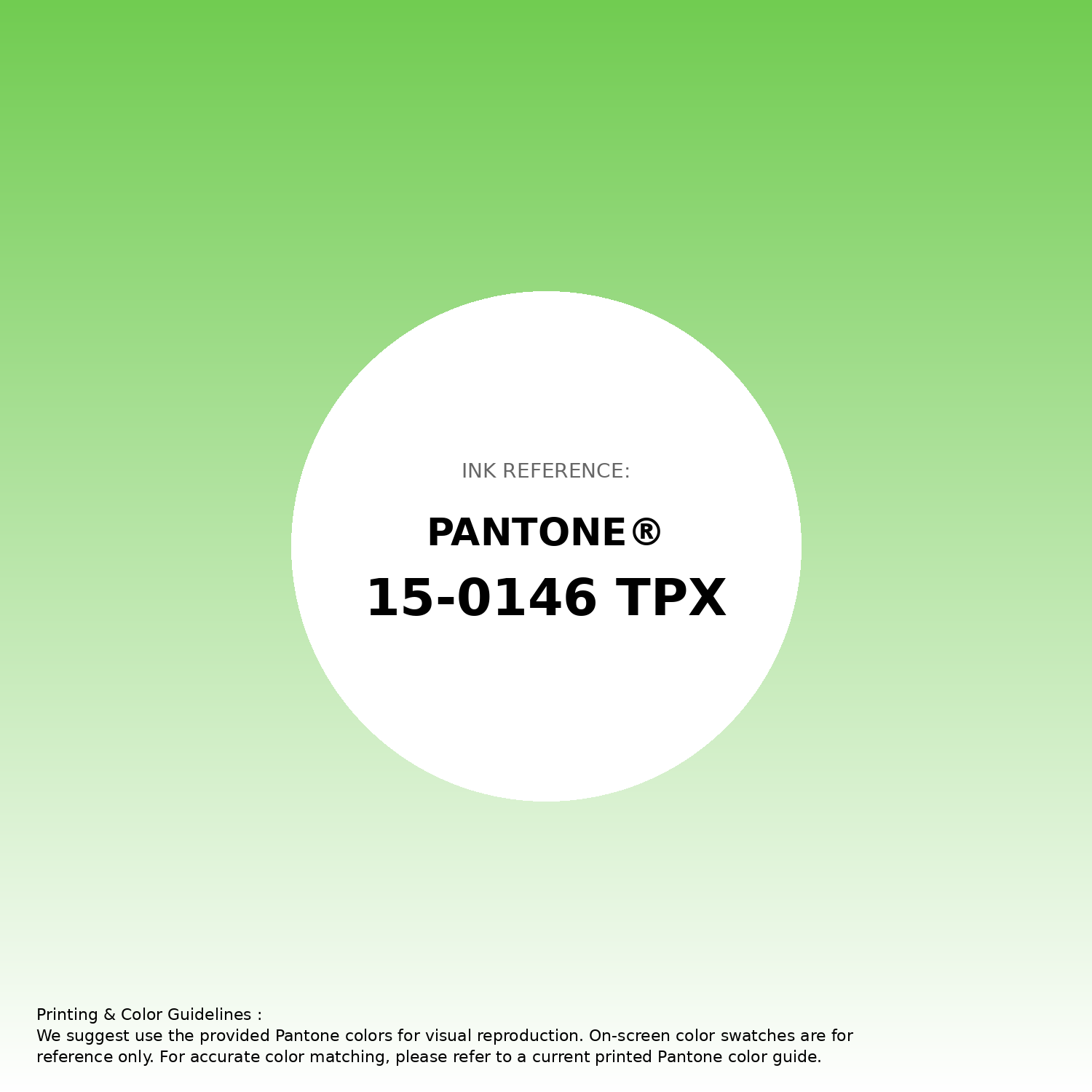 Stunning gradient artwork featuring Pantone 15-0146 Tpx Green Flash Color | Hex color Code #71cc51. Beautiful color transitions perfect for modern designs and backgrounds. #gradient #colorart #design #71cc51