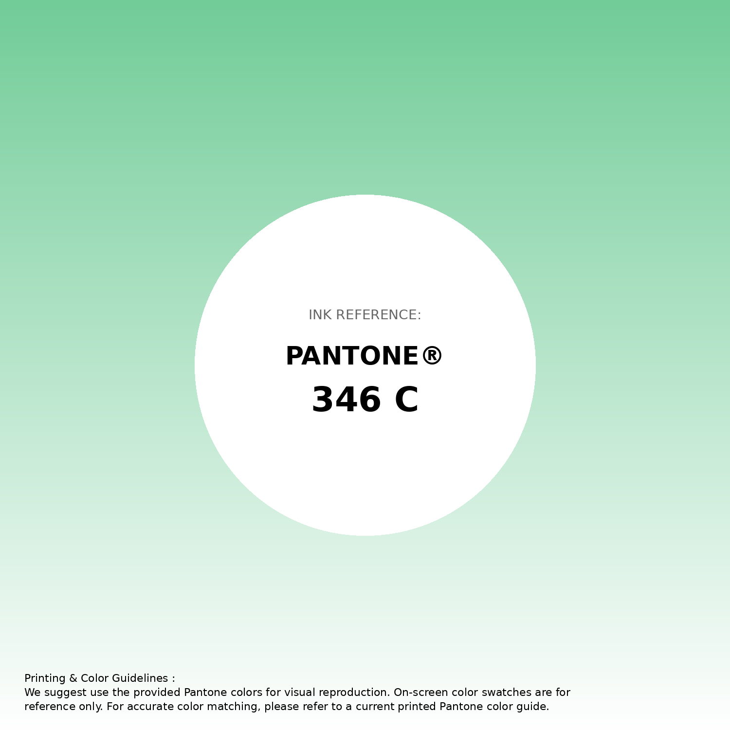 Stunning gradient artwork featuring Pantone 346 C Color | Hex color Code #71cc98. Beautiful color transitions perfect for modern designs and backgrounds. #gradient #colorart #design #71cc98