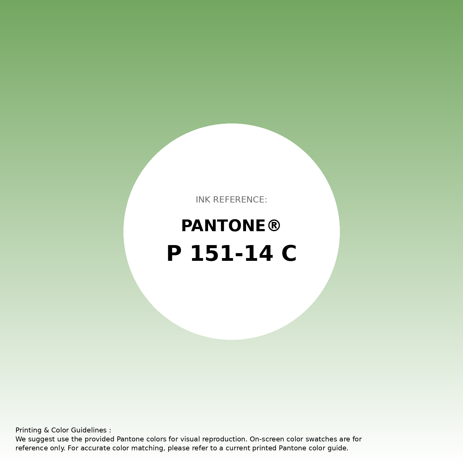 Stunning gradient artwork featuring Pantone P 151-14 C Color | Hex color Code #73a760. Beautiful color transitions perfect for modern designs and backgrounds. #gradient #colorart #design #73a760