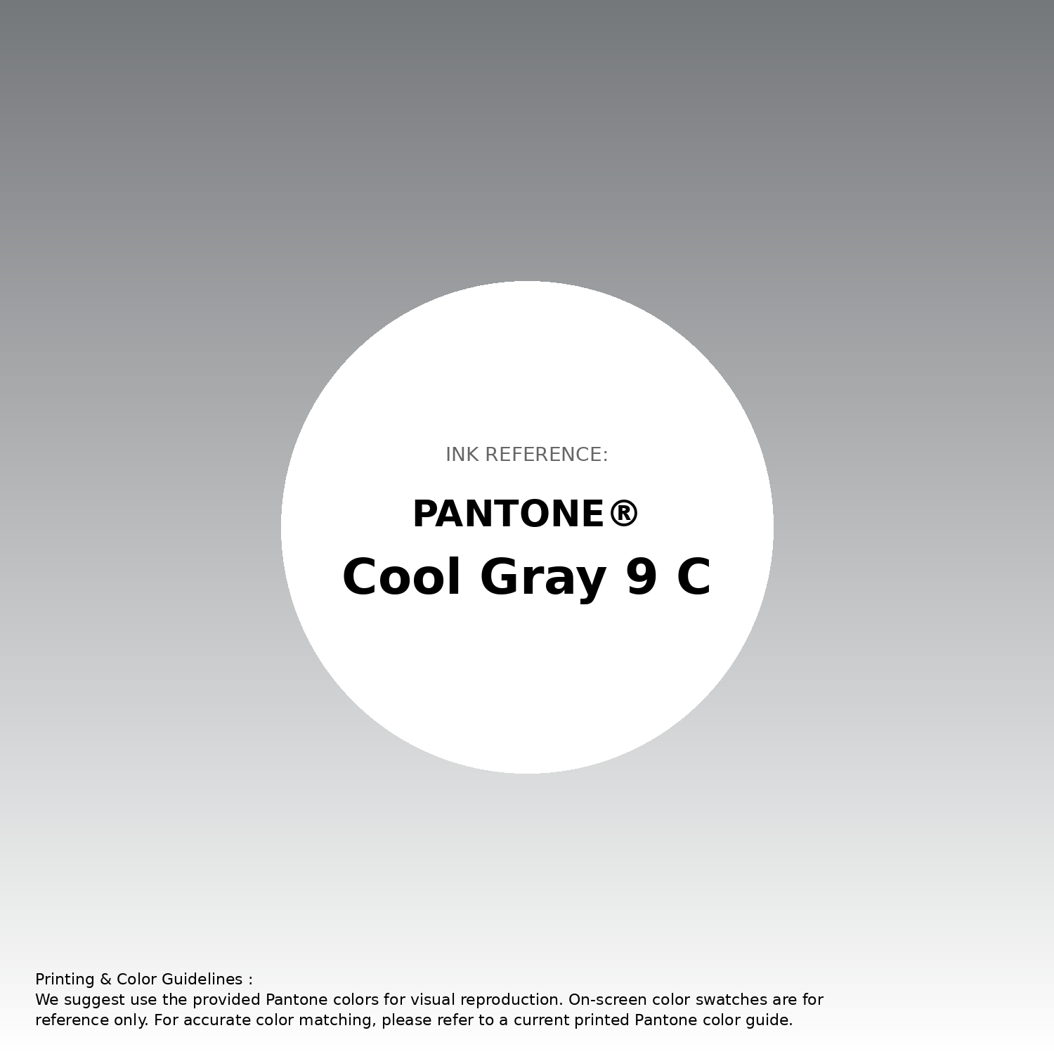 Stunning gradient artwork featuring Pantone Cool Gray 9 C Color | Hex color Code #75787b. Beautiful color transitions perfect for modern designs and backgrounds. #gradient #colorart #design #75787b
