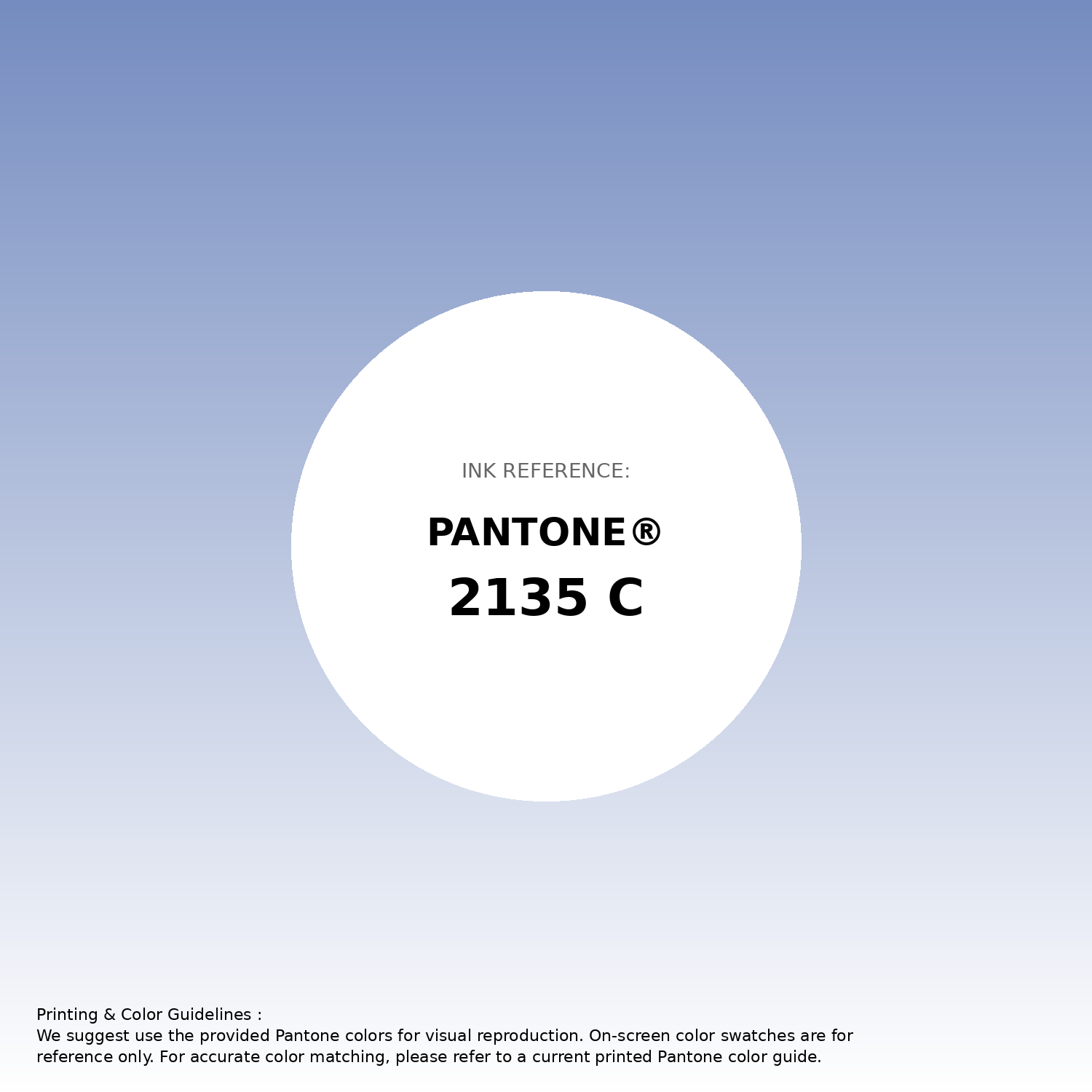 Stunning gradient artwork featuring Pantone 2135 C Color | Hex color Code #758cc0. Beautiful color transitions perfect for modern designs and backgrounds. #gradient #colorart #design #758cc0
