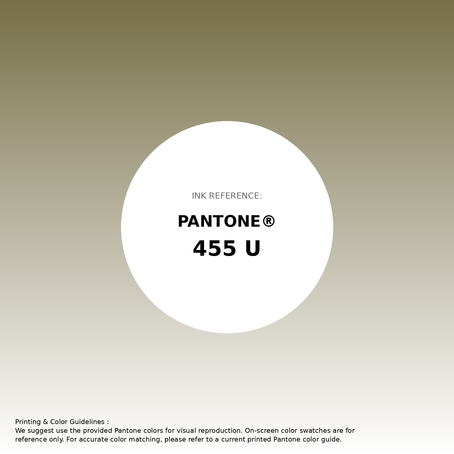 Stunning gradient artwork featuring Pantone 455 U Color | Hex color Code #776f48. Beautiful color transitions perfect for modern designs and backgrounds. #gradient #colorart #design #776f48