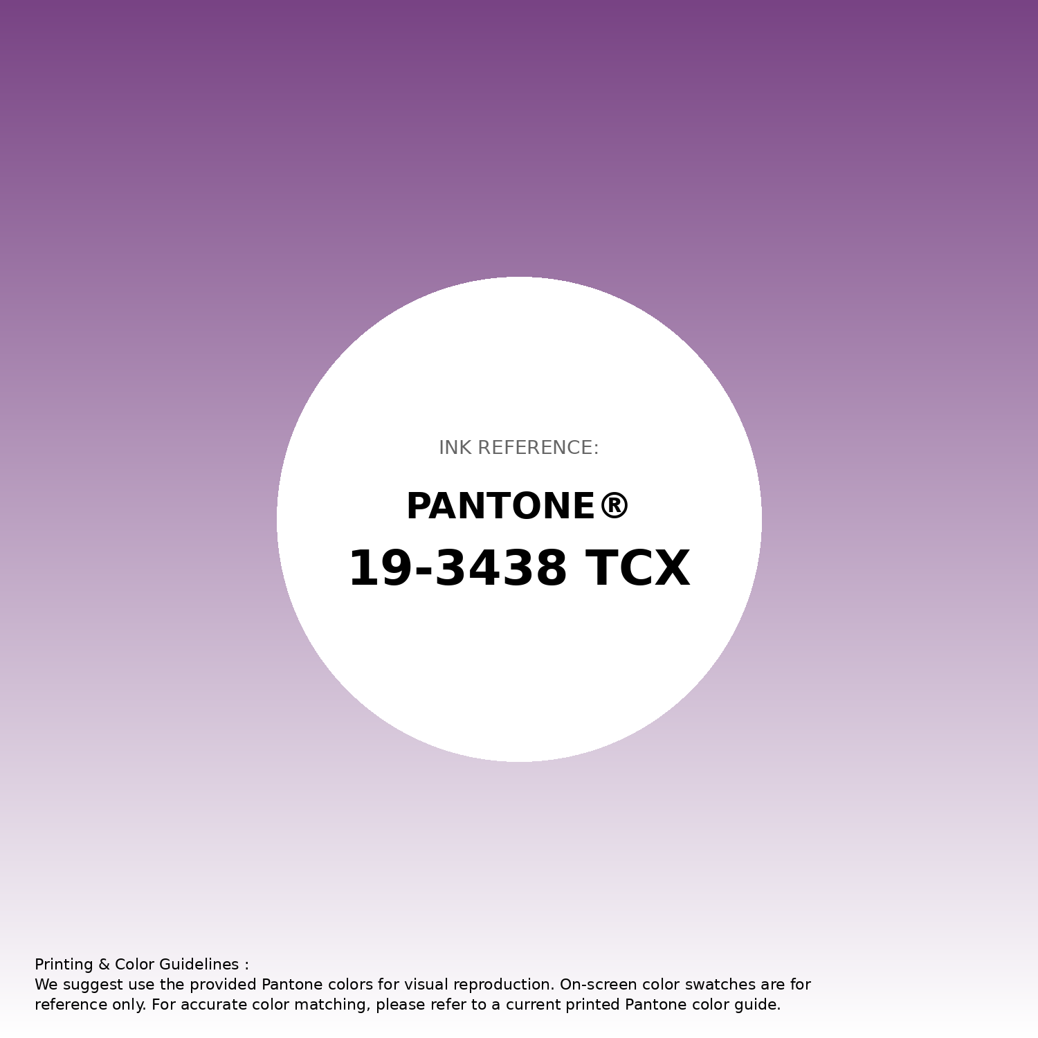 Stunning gradient artwork featuring Pantone 19-3438 Tcx Bright Violet Color | Hex color Code #784384. Beautiful color transitions perfect for modern designs and backgrounds. #gradient #colorart #design #784384
