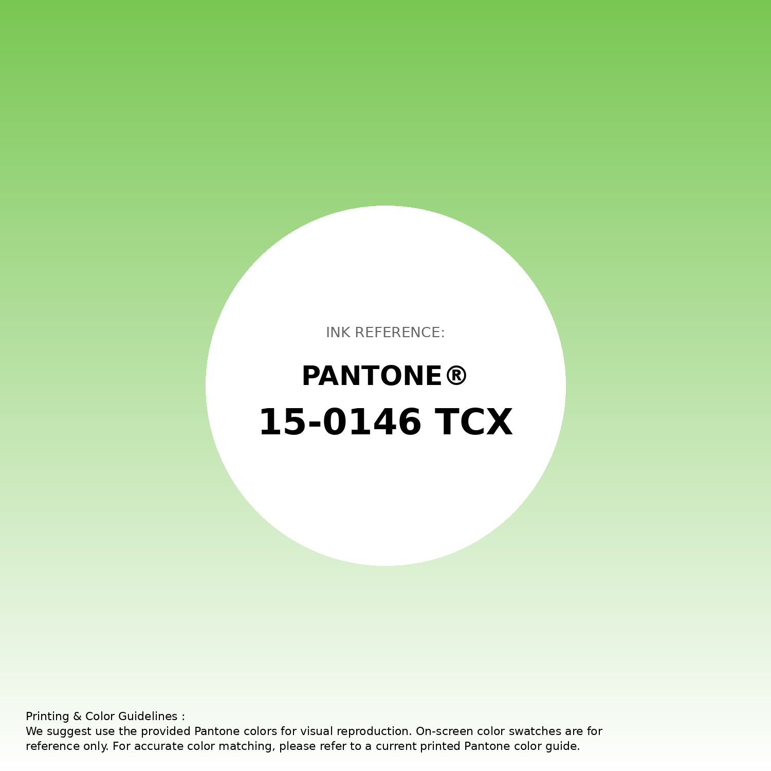 Stunning gradient artwork featuring Pantone 15-0146 Tcx Green Flash Color | Hex color Code #79c753. Beautiful color transitions perfect for modern designs and backgrounds. #gradient #colorart #design #79c753
