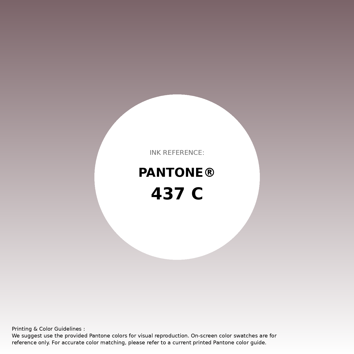 Stunning gradient artwork featuring Pantone 437 C Color | Hex color Code #7b6469. Beautiful color transitions perfect for modern designs and backgrounds. #gradient #colorart #design #7b6469