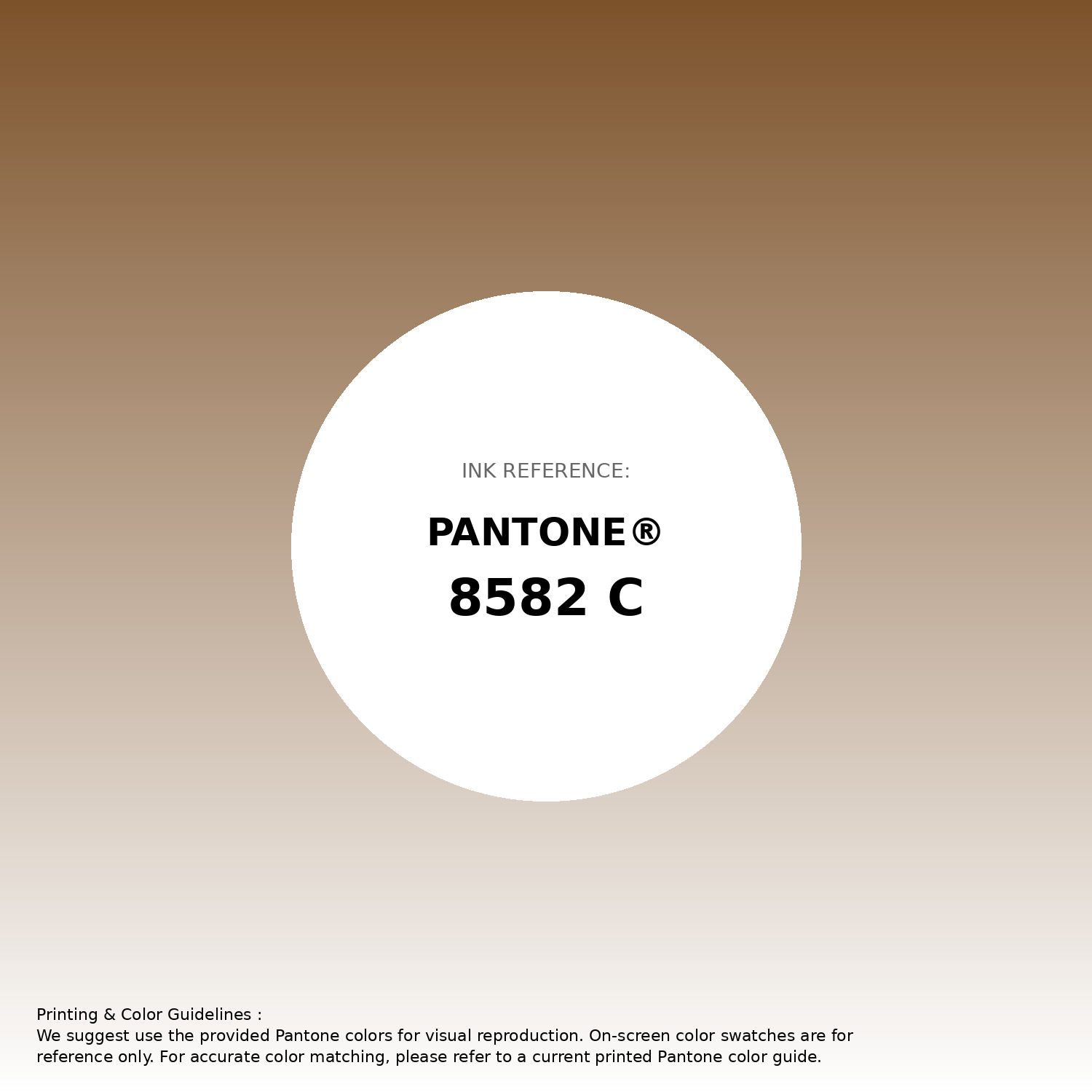 Stunning gradient artwork featuring Pantone 8582 C Color | Hex color Code #7c522a. Beautiful color transitions perfect for modern designs and backgrounds. #gradient #colorart #design #7c522a