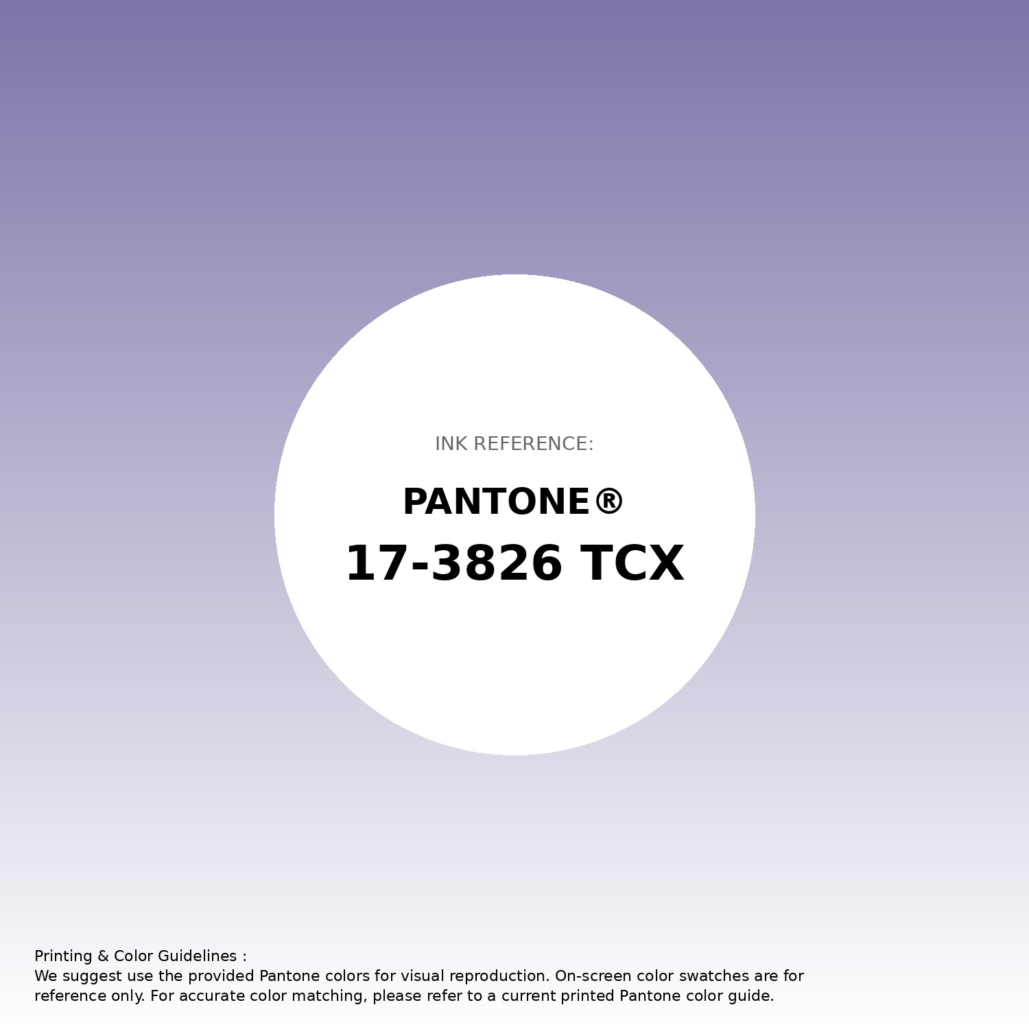 Stunning gradient artwork featuring Pantone 17-3826 Tcx Aster Purple Color | Hex color Code #7d74a8. Beautiful color transitions perfect for modern designs and backgrounds. #gradient #colorart #design #7d74a8