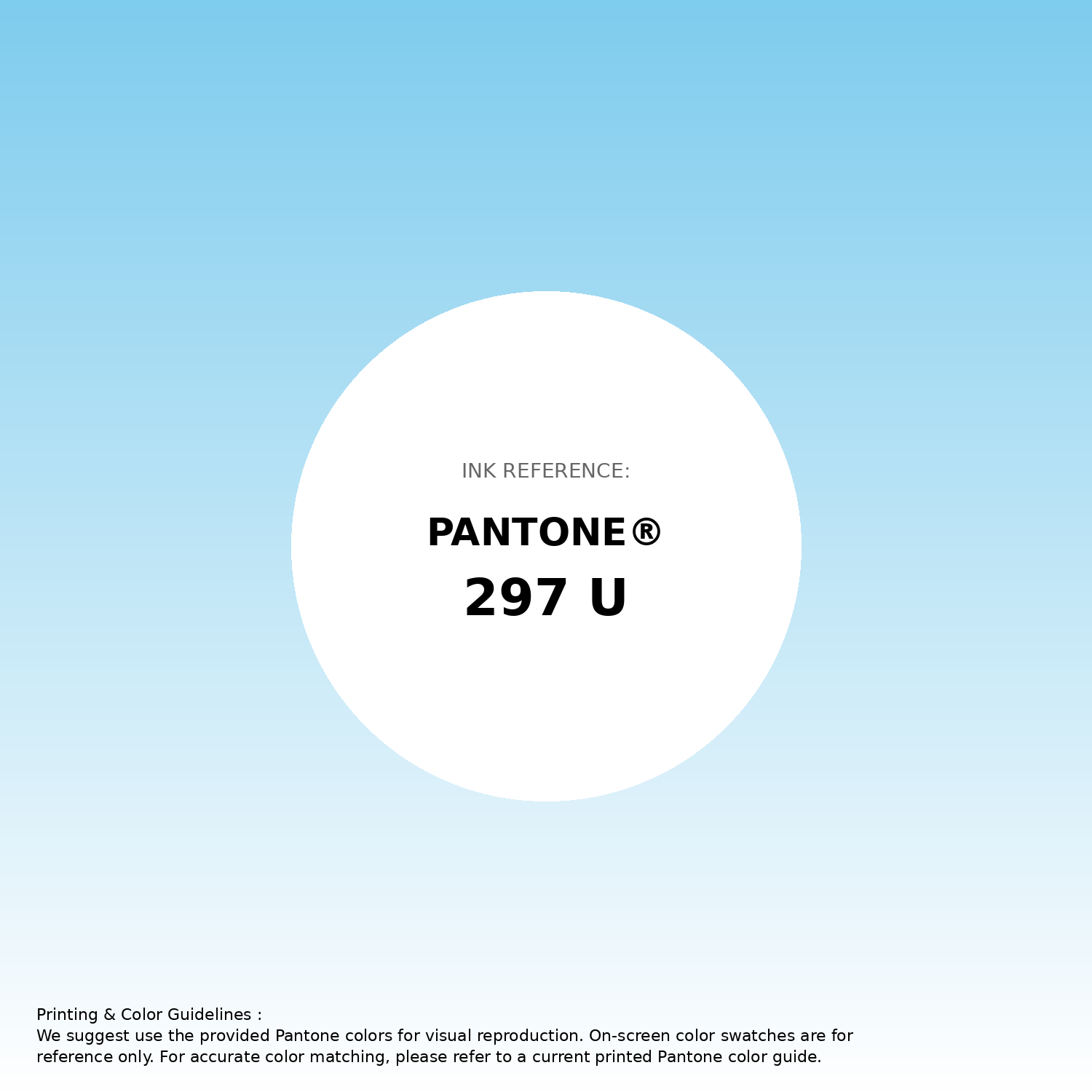 Stunning gradient artwork featuring Pantone 297 U Color | Hex color Code #7eccee. Beautiful color transitions perfect for modern designs and backgrounds. #gradient #colorart #design #7eccee