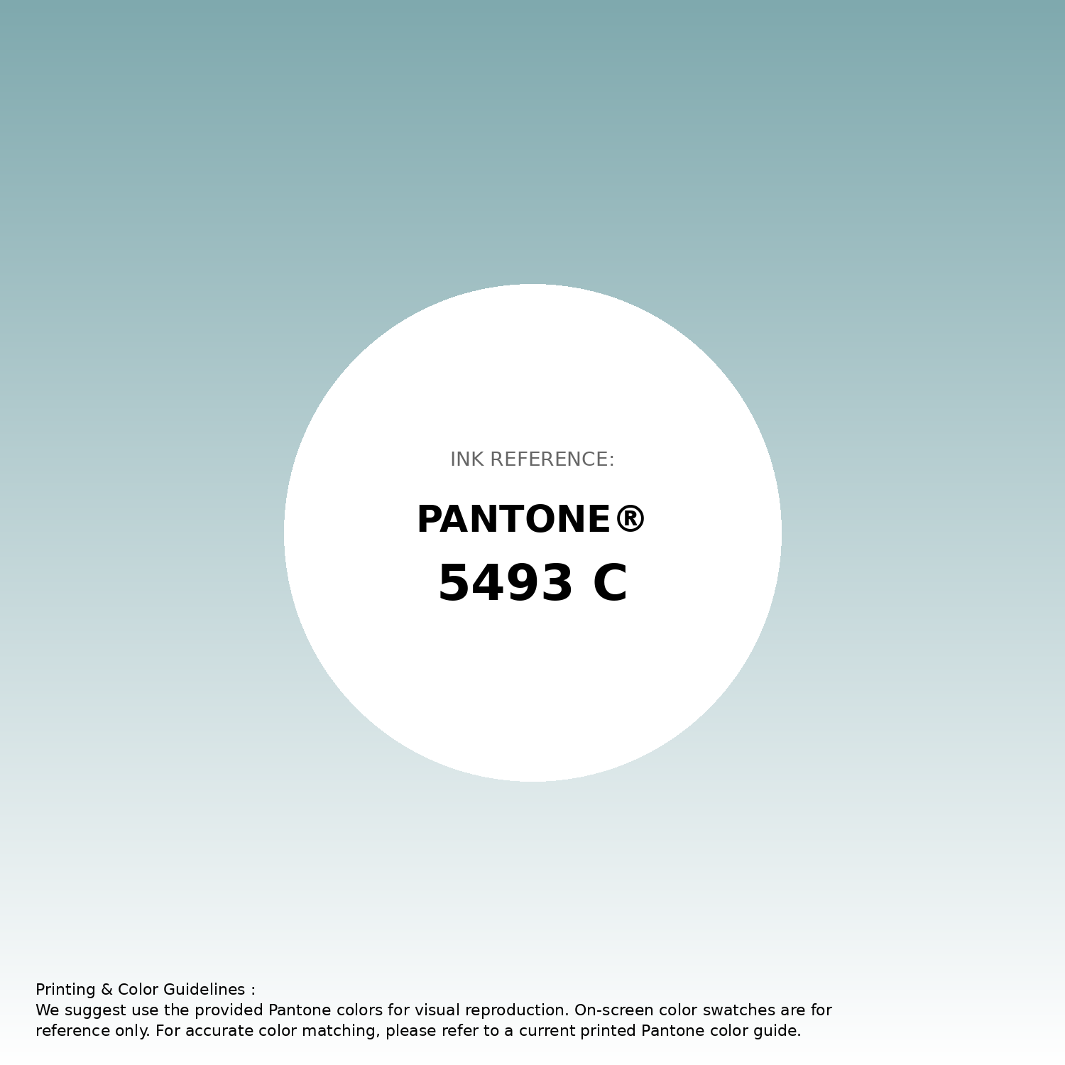 Stunning gradient artwork featuring Pantone 5493 C Color | Hex color Code #7fa9ae. Beautiful color transitions perfect for modern designs and backgrounds. #gradient #colorart #design #7fa9ae