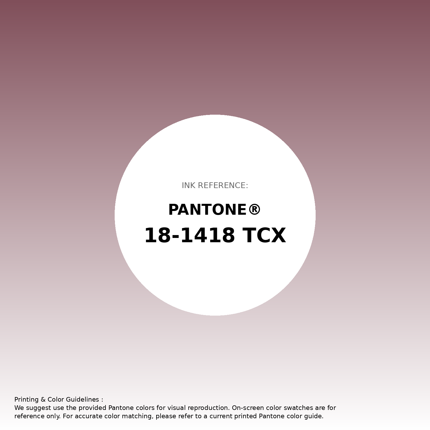 Stunning gradient artwork featuring Pantone 18-1418 Tcx Crushed Berry Color | Hex color Code #804f5a. Beautiful color transitions perfect for modern designs and backgrounds. #gradient #colorart #design #804f5a