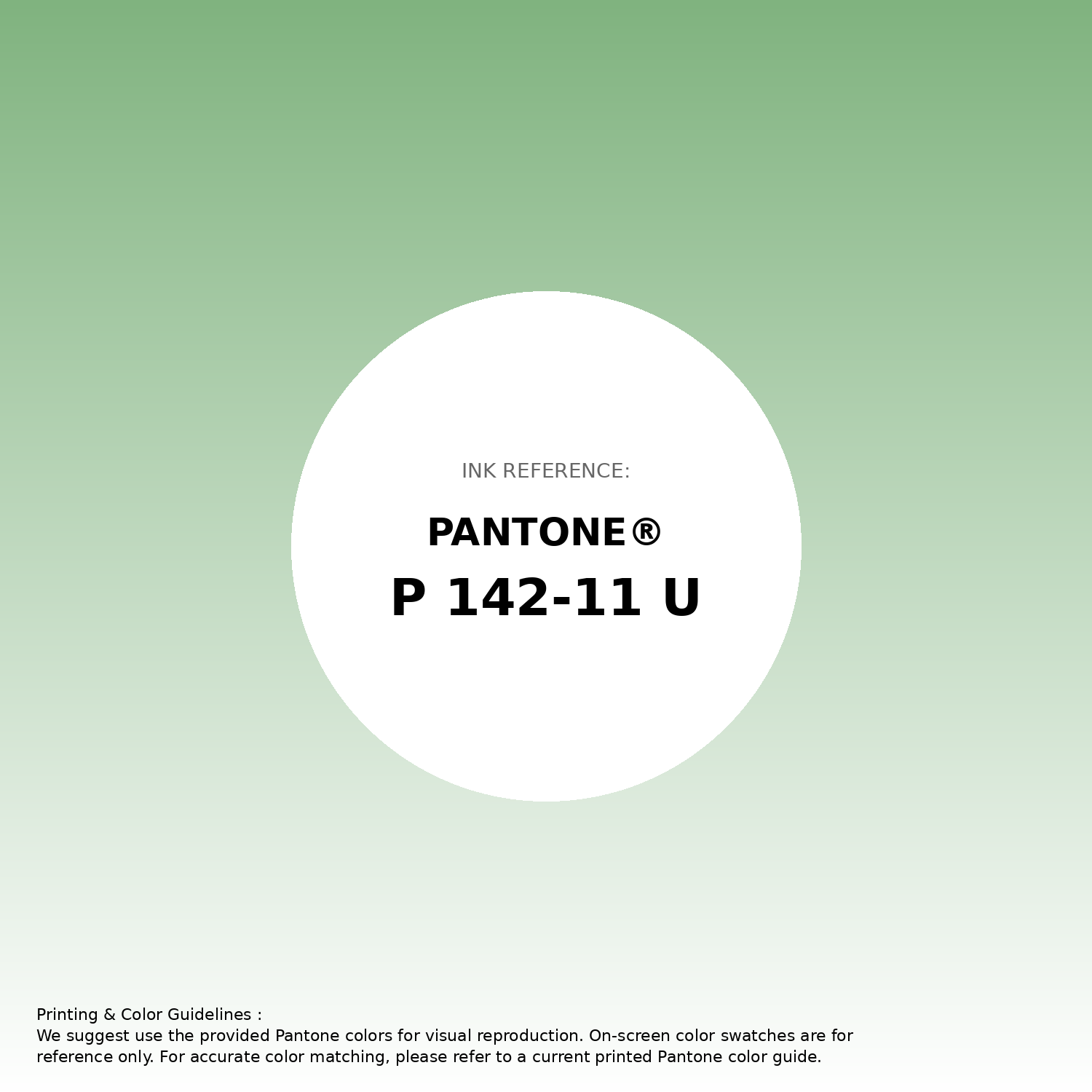 Stunning gradient artwork featuring Pantone P 142-11 U Color | Hex color Code #80b37f. Beautiful color transitions perfect for modern designs and backgrounds. #gradient #colorart #design #80b37f