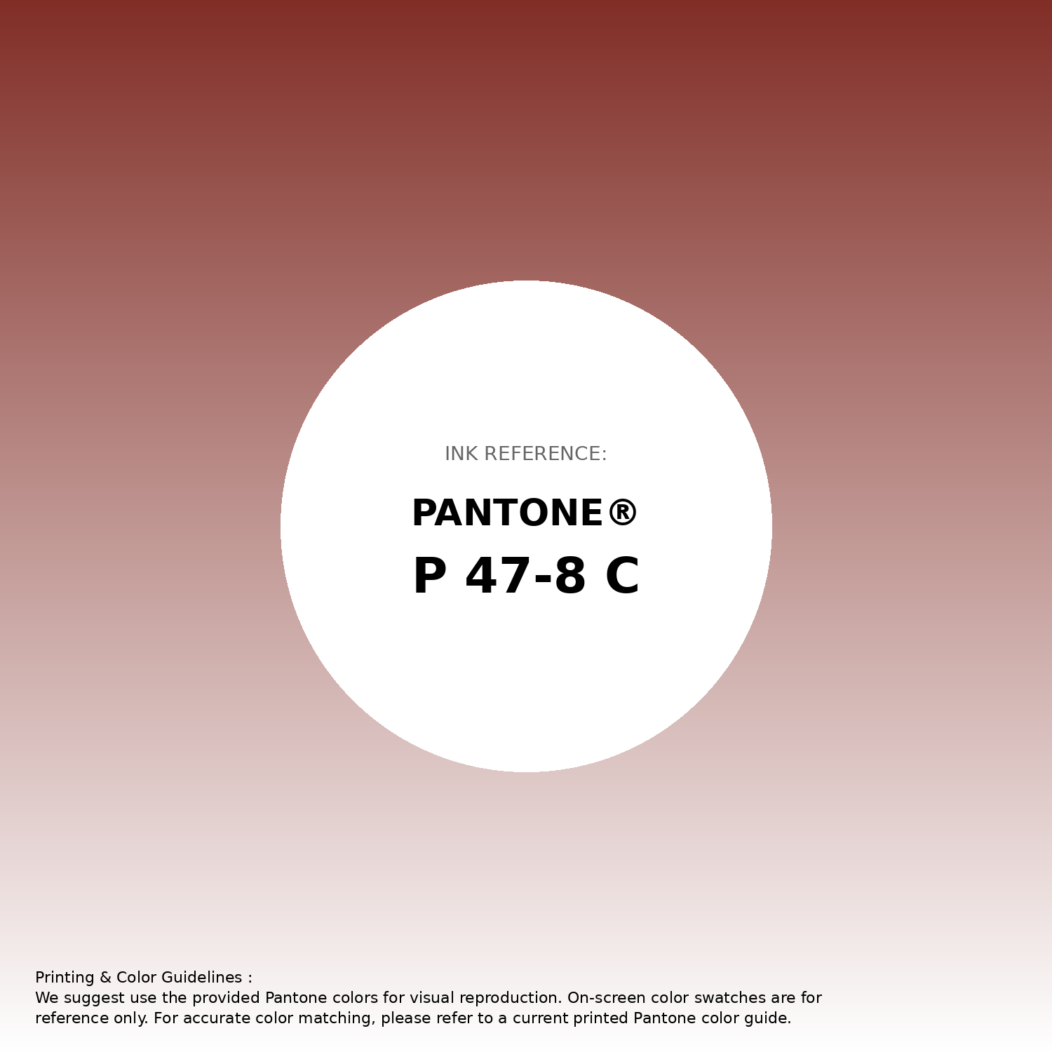 Stunning gradient artwork featuring Pantone P 47-8 C Color | Hex color Code #812e27. Beautiful color transitions perfect for modern designs and backgrounds. #gradient #colorart #design #812e27
