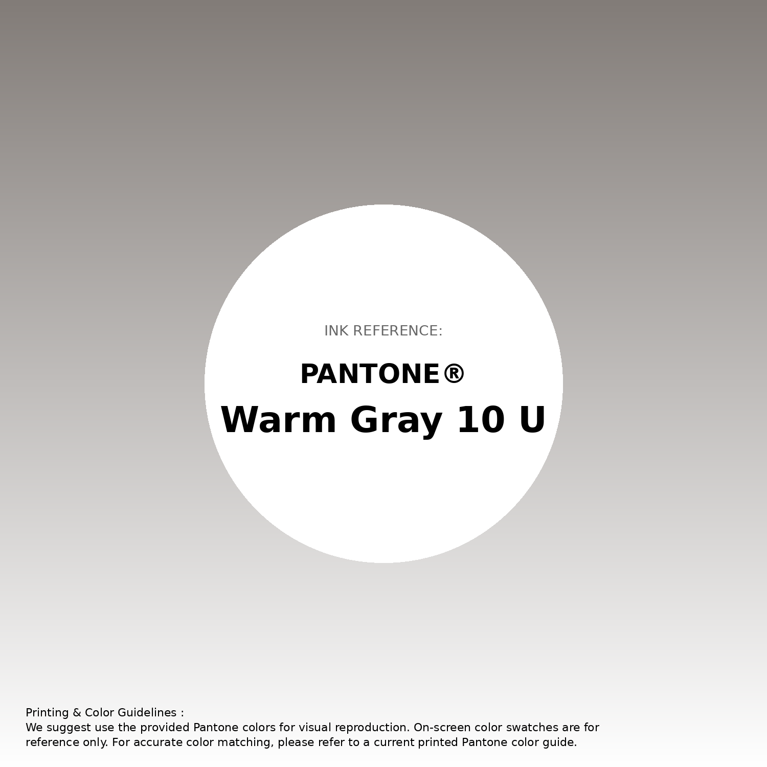 Stunning gradient artwork featuring Pantone Warm Gray 10 U Color | Hex color Code #827c78. Beautiful color transitions perfect for modern designs and backgrounds. #gradient #colorart #design #827c78