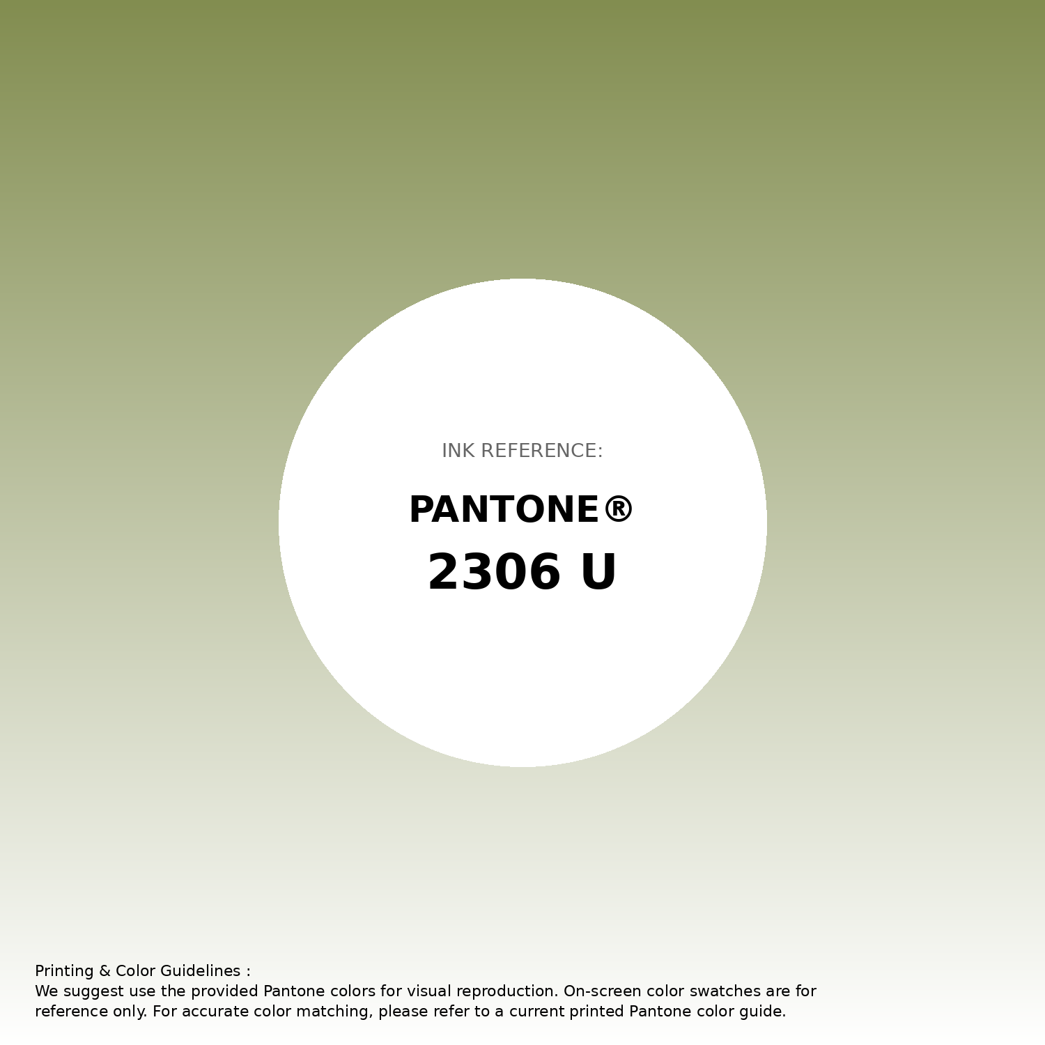 Stunning gradient artwork featuring Pantone 2306 U Color | Hex color Code #828d50. Beautiful color transitions perfect for modern designs and backgrounds. #gradient #colorart #design #828d50