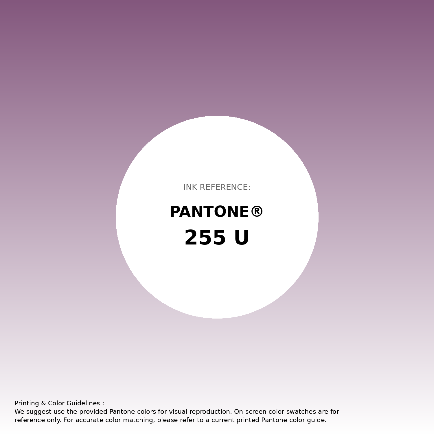 Stunning gradient artwork featuring Pantone 255 U Color | Hex color Code #83577d. Beautiful color transitions perfect for modern designs and backgrounds. #gradient #colorart #design #83577d