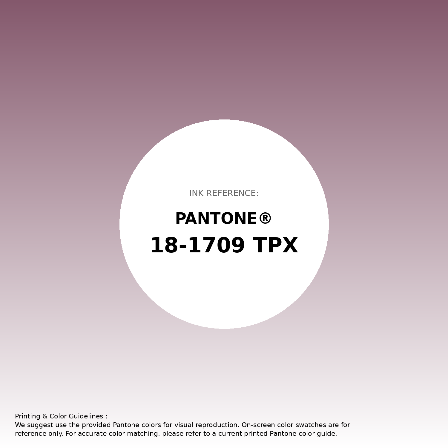 Hex Color #84586c | Printing Match PANTONE 18-1709 TPX | Color