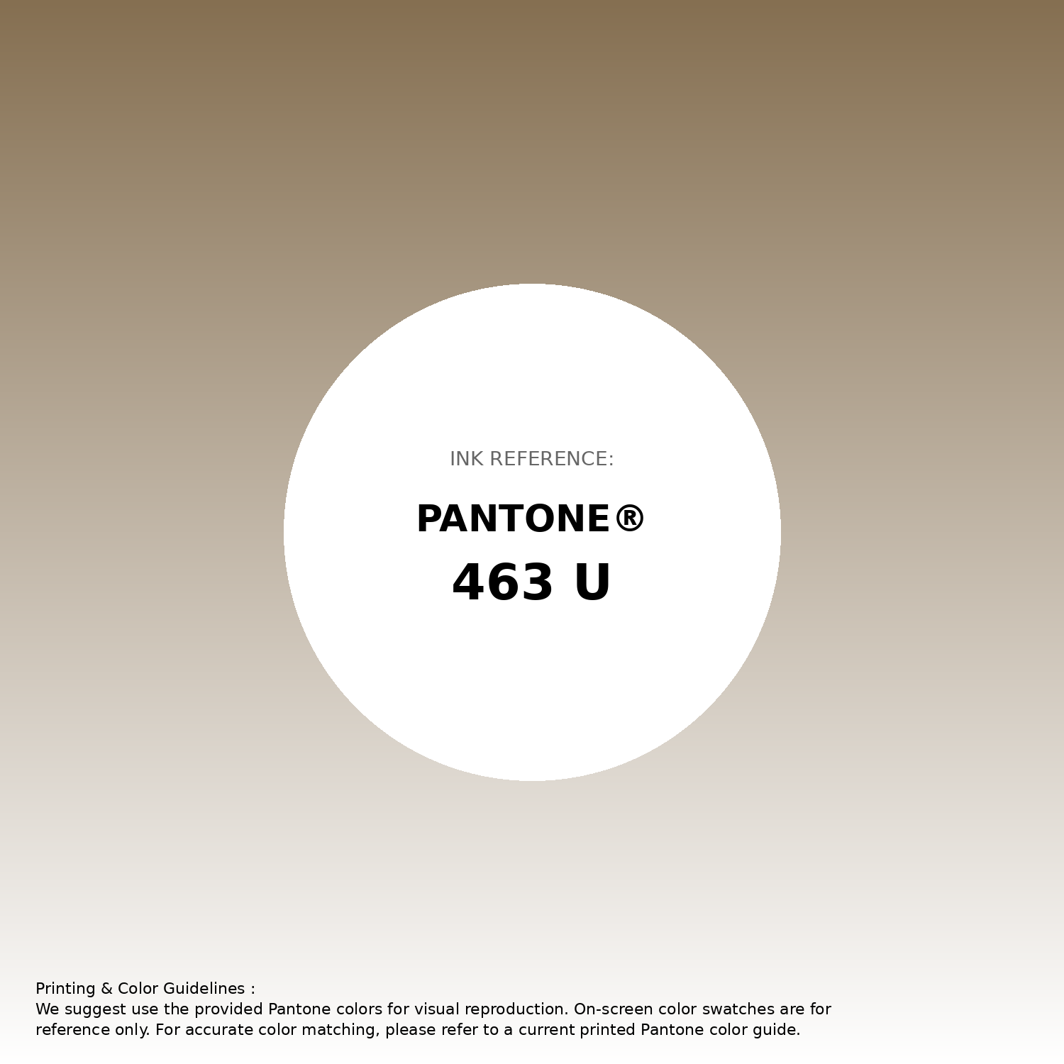 Stunning gradient artwork featuring Pantone 463 U Color | Hex color Code #856f51. Beautiful color transitions perfect for modern designs and backgrounds. #gradient #colorart #design #856f51