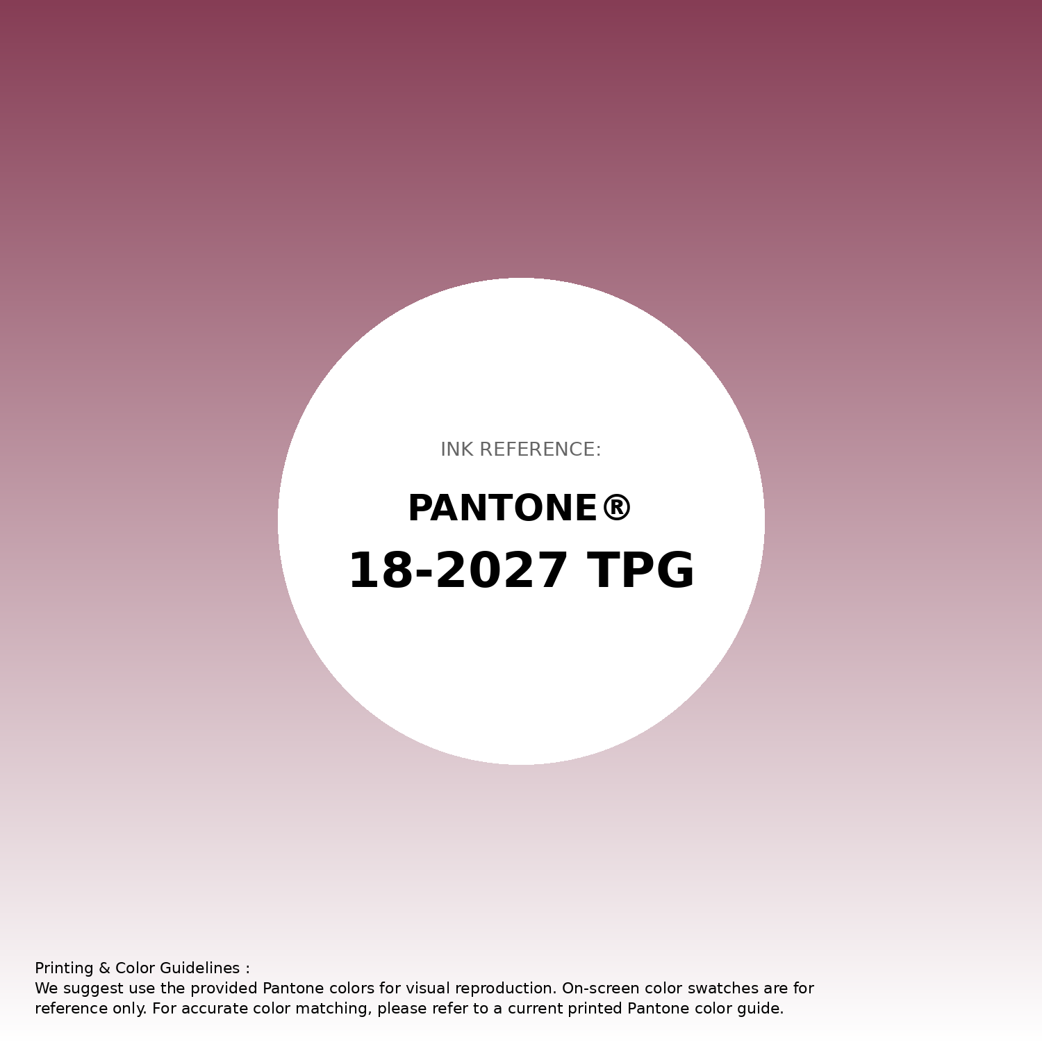 Stunning gradient artwork featuring Pantone 18-2027 Tpg Beaujolais Color | Hex color Code #863d55. Beautiful color transitions perfect for modern designs and backgrounds. #gradient #colorart #design #863d55