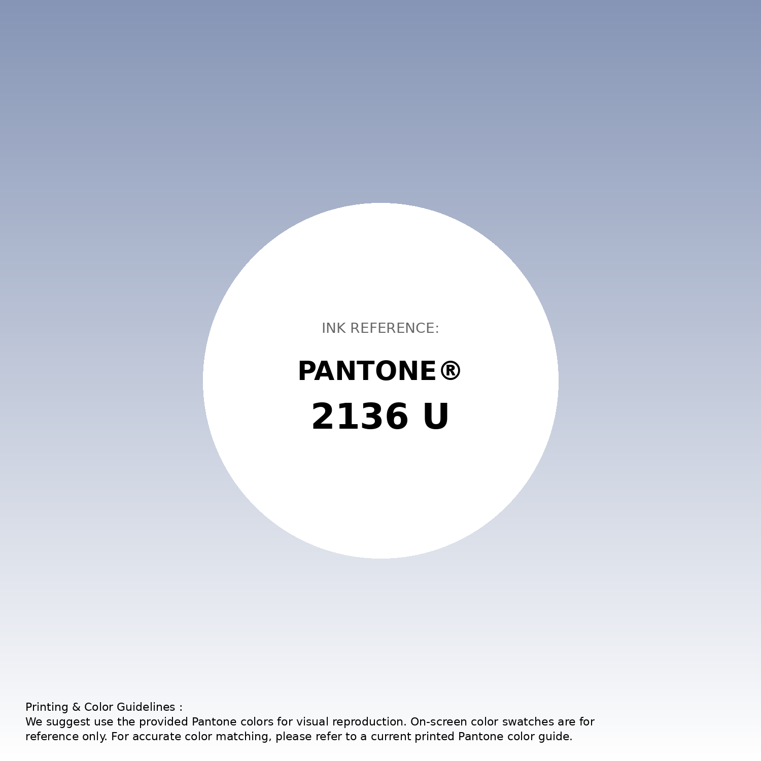 Stunning gradient artwork featuring Pantone 2136 U Color | Hex color Code #8695b6. Beautiful color transitions perfect for modern designs and backgrounds. #gradient #colorart #design #8695b6