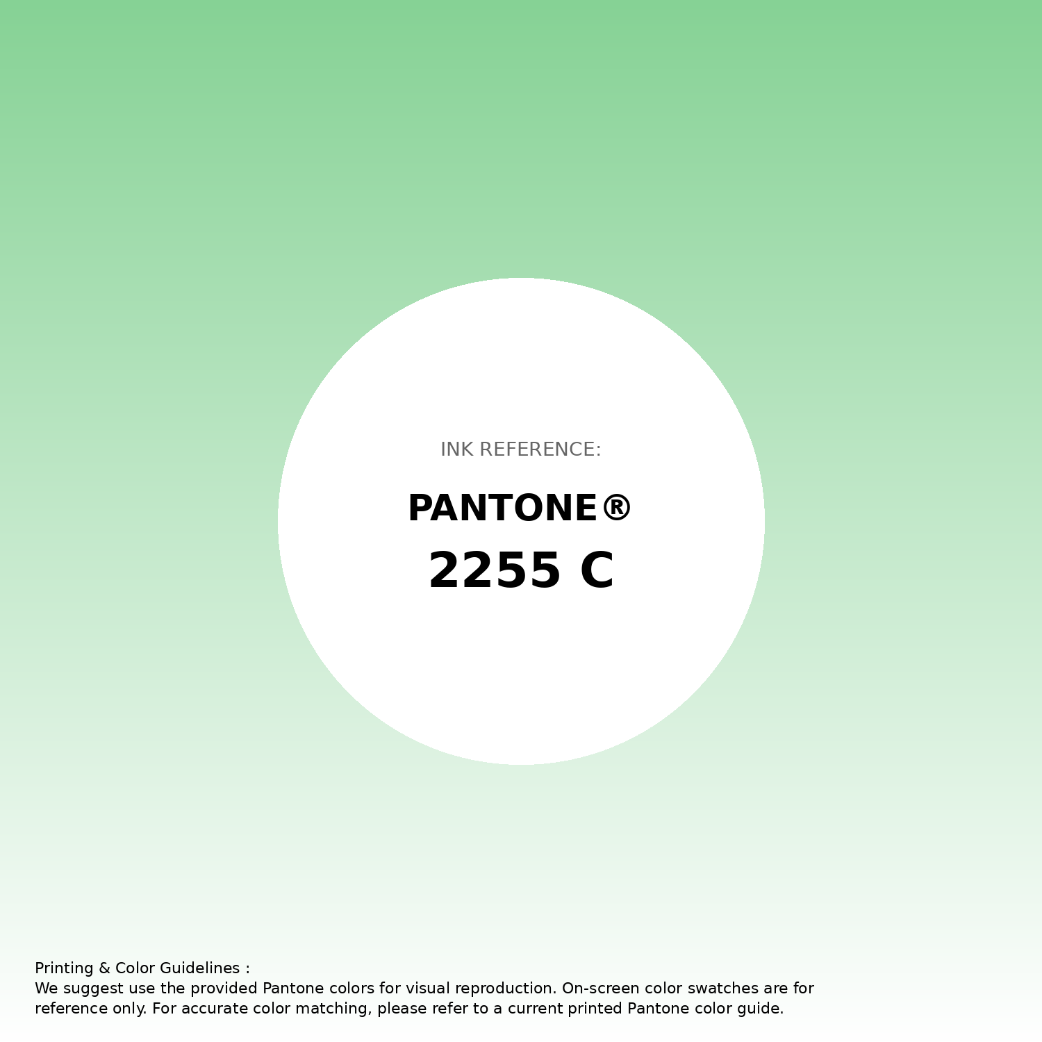 Stunning gradient artwork featuring Pantone 2255 C Color | Hex color Code #86d295. Beautiful color transitions perfect for modern designs and backgrounds. #gradient #colorart #design #86d295