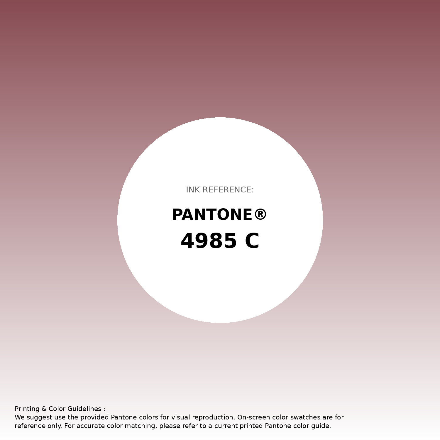 Stunning gradient artwork featuring Pantone 4985 C Color | Hex color Code #874b52. Beautiful color transitions perfect for modern designs and backgrounds. #gradient #colorart #design #874b52