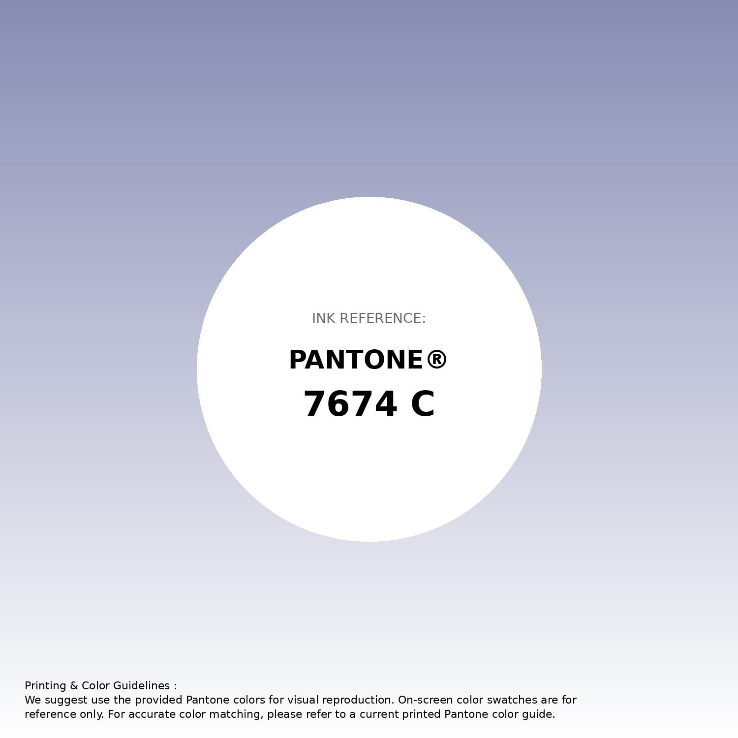 Stunning gradient artwork featuring Pantone 7674 C Color | Hex color Code #878cb4. Beautiful color transitions perfect for modern designs and backgrounds. #gradient #colorart #design #878cb4