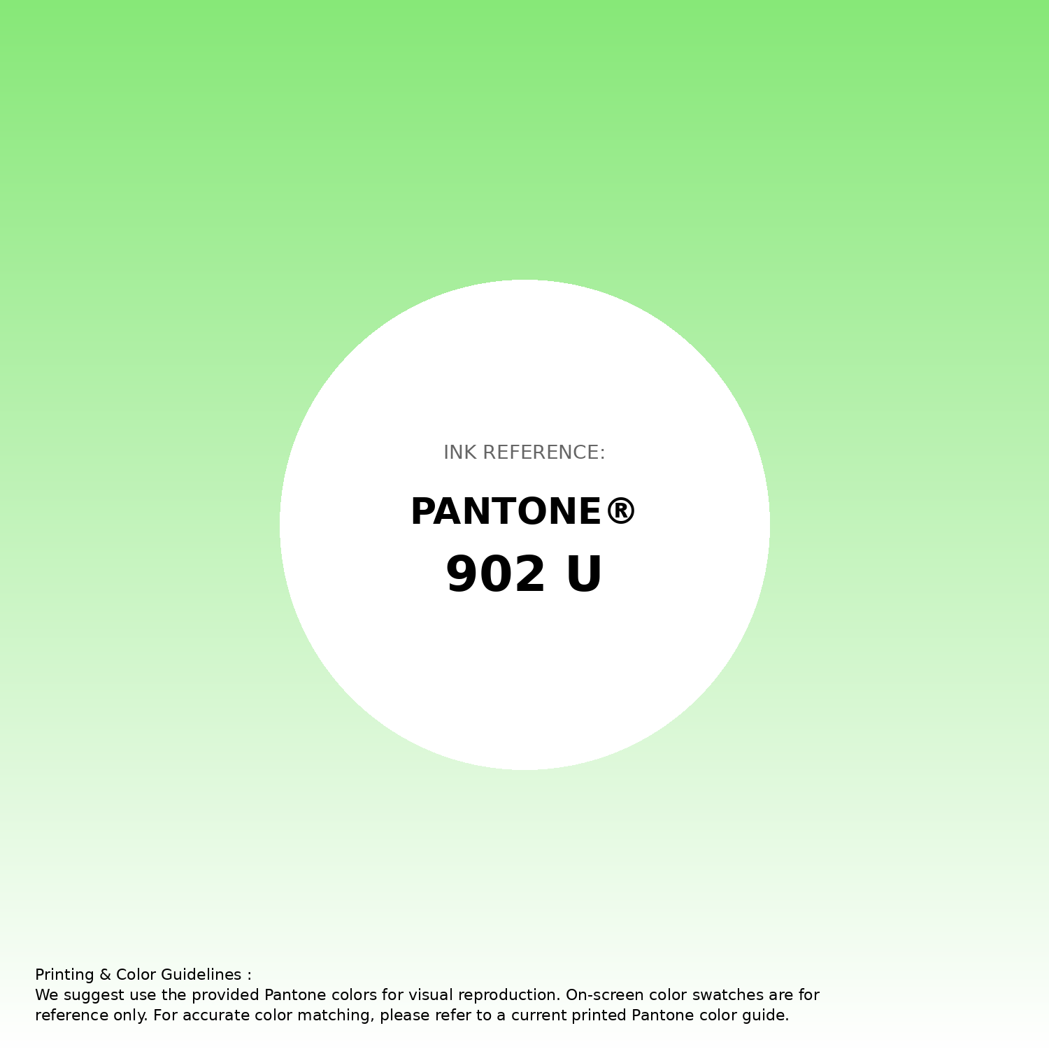 Stunning gradient artwork featuring Pantone 902 U Color | Hex color Code #87e878. Beautiful color transitions perfect for modern designs and backgrounds. #gradient #colorart #design #87e878