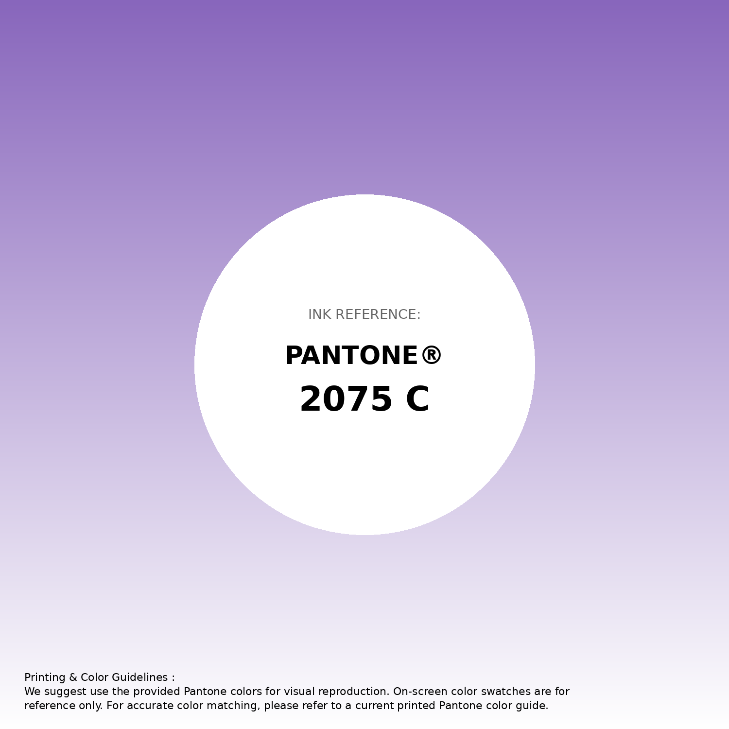 Stunning gradient artwork featuring Pantone 2075 C Color | Hex color Code #8866bc. Beautiful color transitions perfect for modern designs and backgrounds. #gradient #colorart #design #8866bc