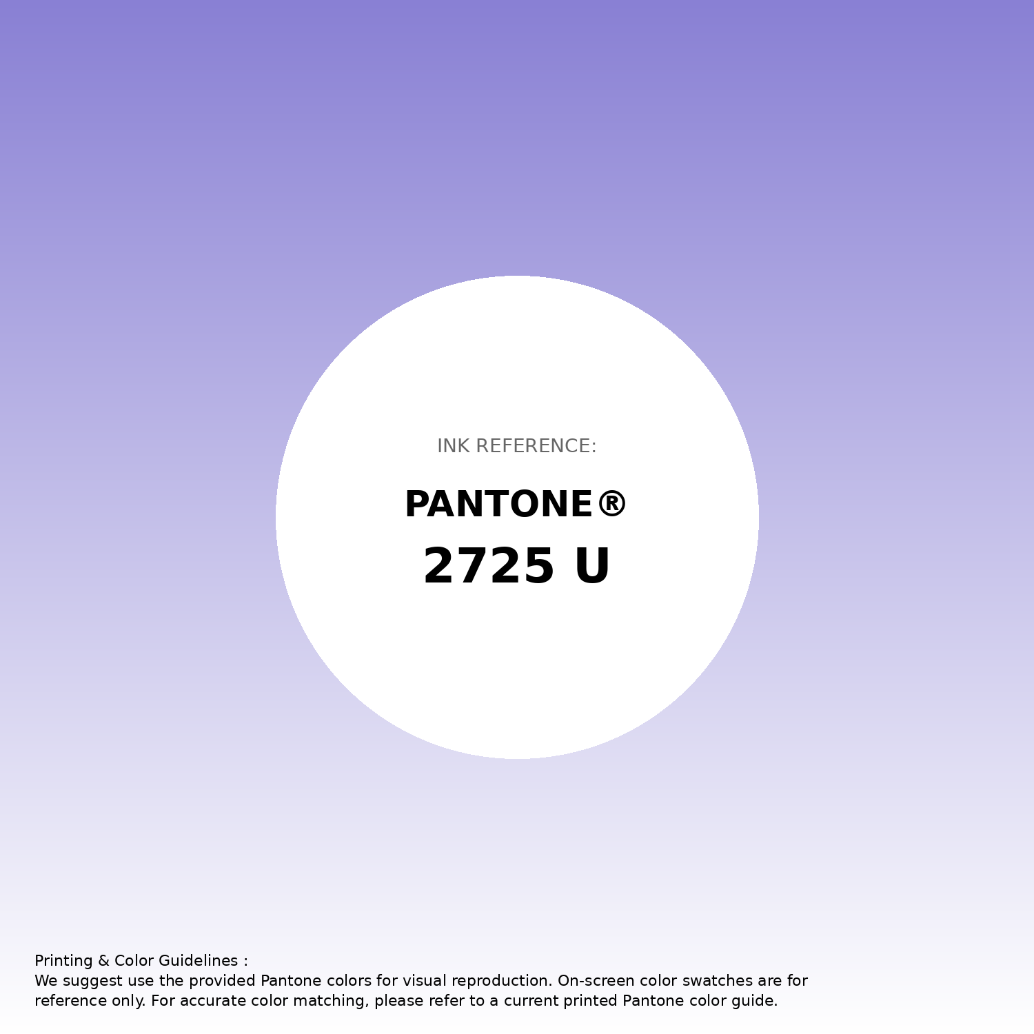 Stunning gradient artwork featuring Pantone 2725 U Color | Hex color Code #8980d4. Beautiful color transitions perfect for modern designs and backgrounds. #gradient #colorart #design #8980d4