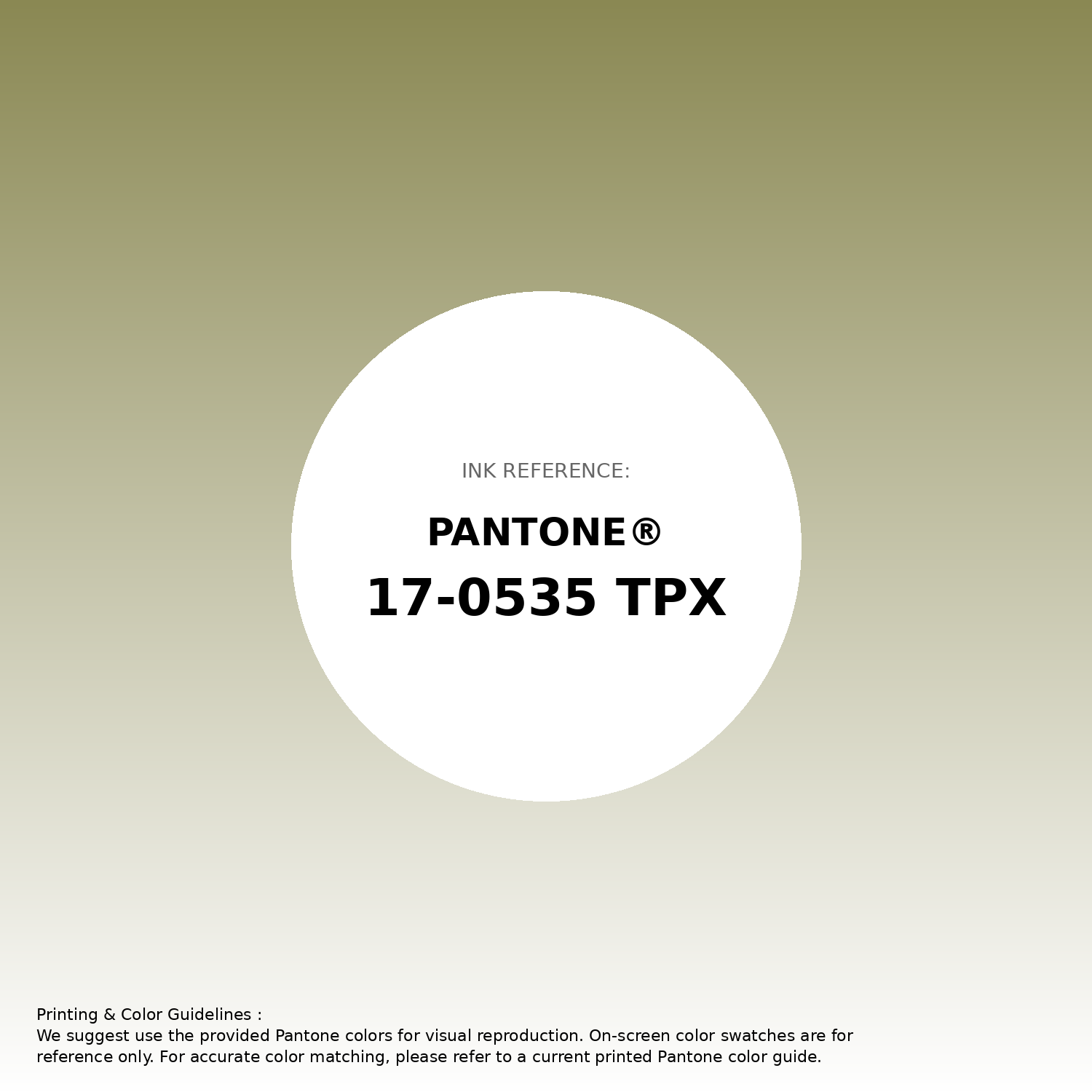 Stunning gradient artwork featuring Pantone 17-0535 Tpx Green Olive Color | Hex color Code #8a8853. Beautiful color transitions perfect for modern designs and backgrounds. #gradient #colorart #design #8a8853