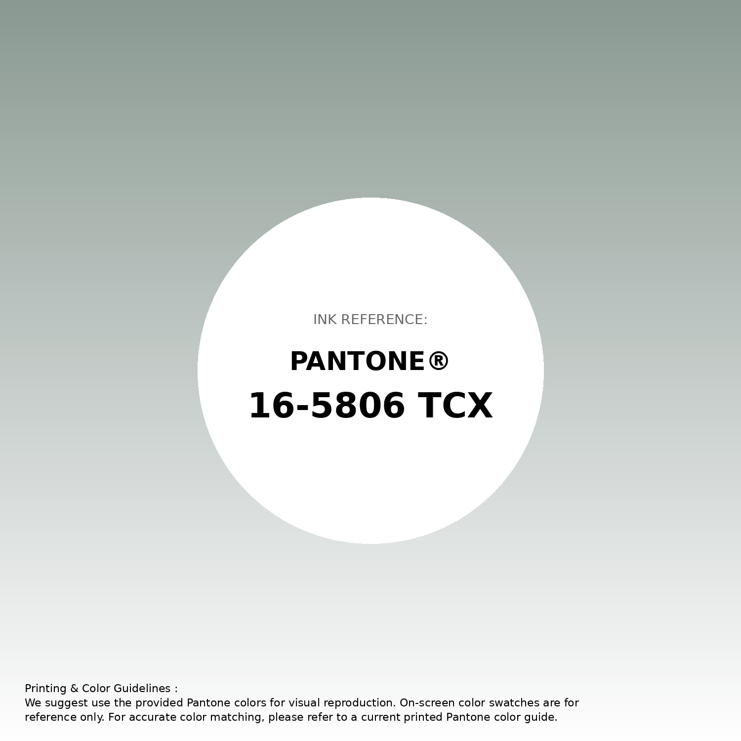 Stunning gradient artwork featuring Pantone 16-5806 Tcx Green Milieu Color | Hex color Code #8a9992. Beautiful color transitions perfect for modern designs and backgrounds. #gradient #colorart #design #8a9992