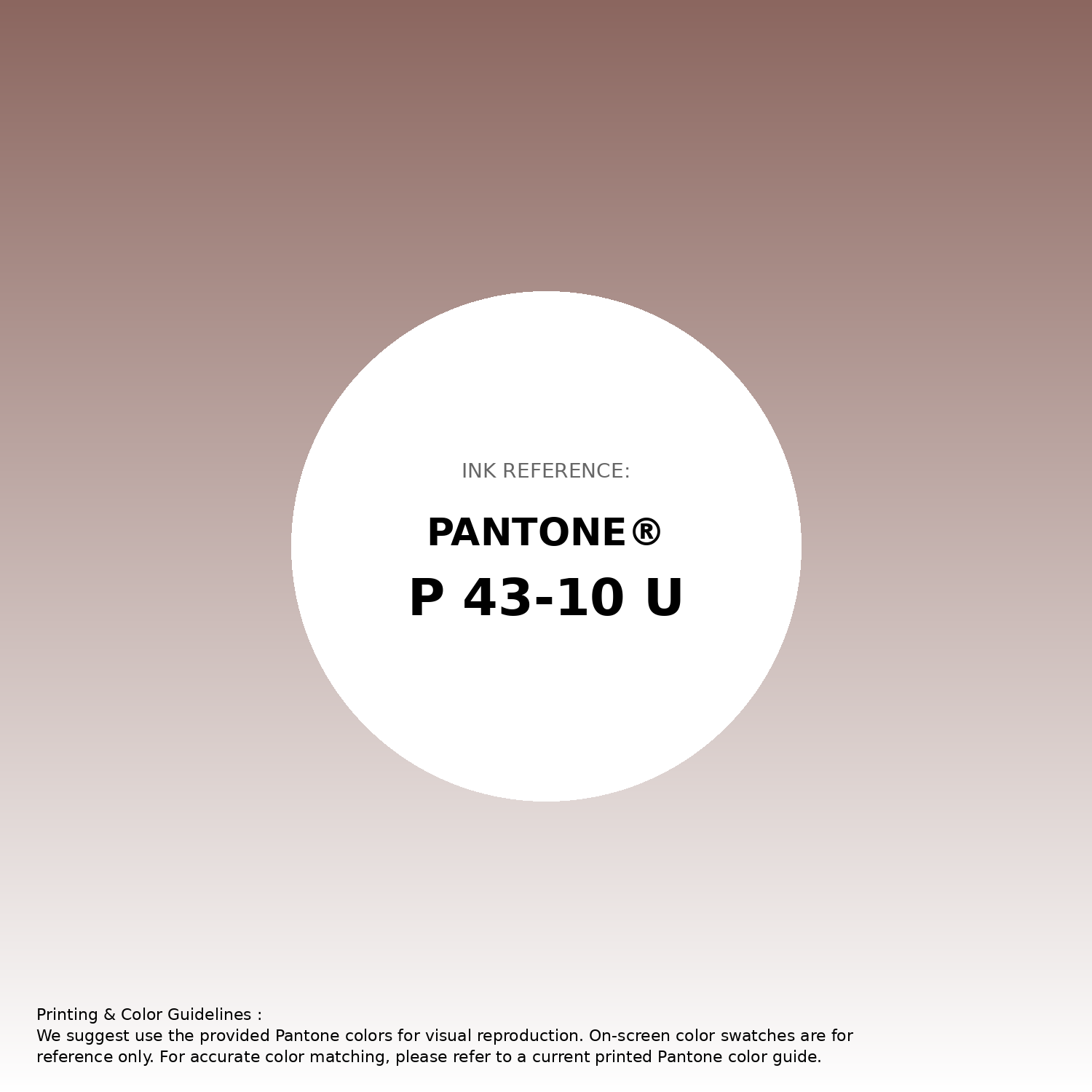 Stunning gradient artwork featuring Pantone P 43-10 U Color | Hex color Code #8b665f. Beautiful color transitions perfect for modern designs and backgrounds. #gradient #colorart #design #8b665f