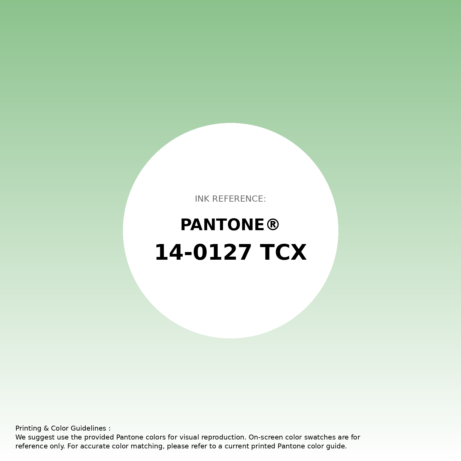 Stunning gradient artwork featuring Pantone 14-0127 Tcx Greengage Color | Hex color Code #8bc28c. Beautiful color transitions perfect for modern designs and backgrounds. #gradient #colorart #design #8bc28c