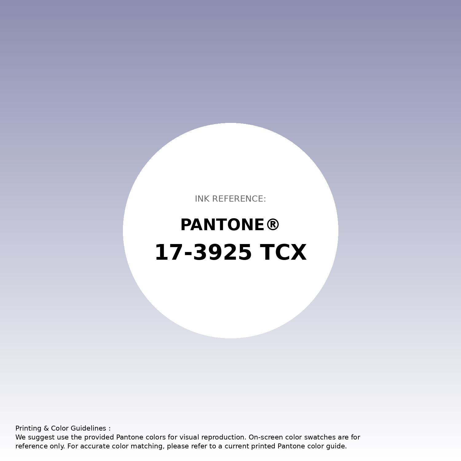Stunning gradient artwork featuring Pantone 17-3925 Tcx Persian Violet Color | Hex color Code #8c8eb2. Beautiful color transitions perfect for modern designs and backgrounds. #gradient #colorart #design #8c8eb2