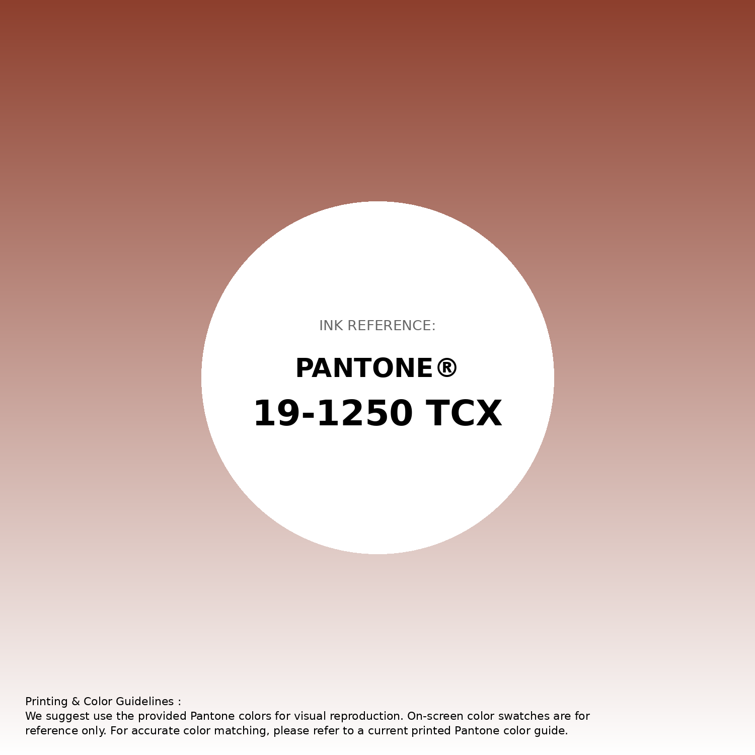 Stunning gradient artwork featuring Pantone 19-1250 Tcx Picante Color | Hex color Code #8d3f2d. Beautiful color transitions perfect for modern designs and backgrounds. #gradient #colorart #design #8d3f2d