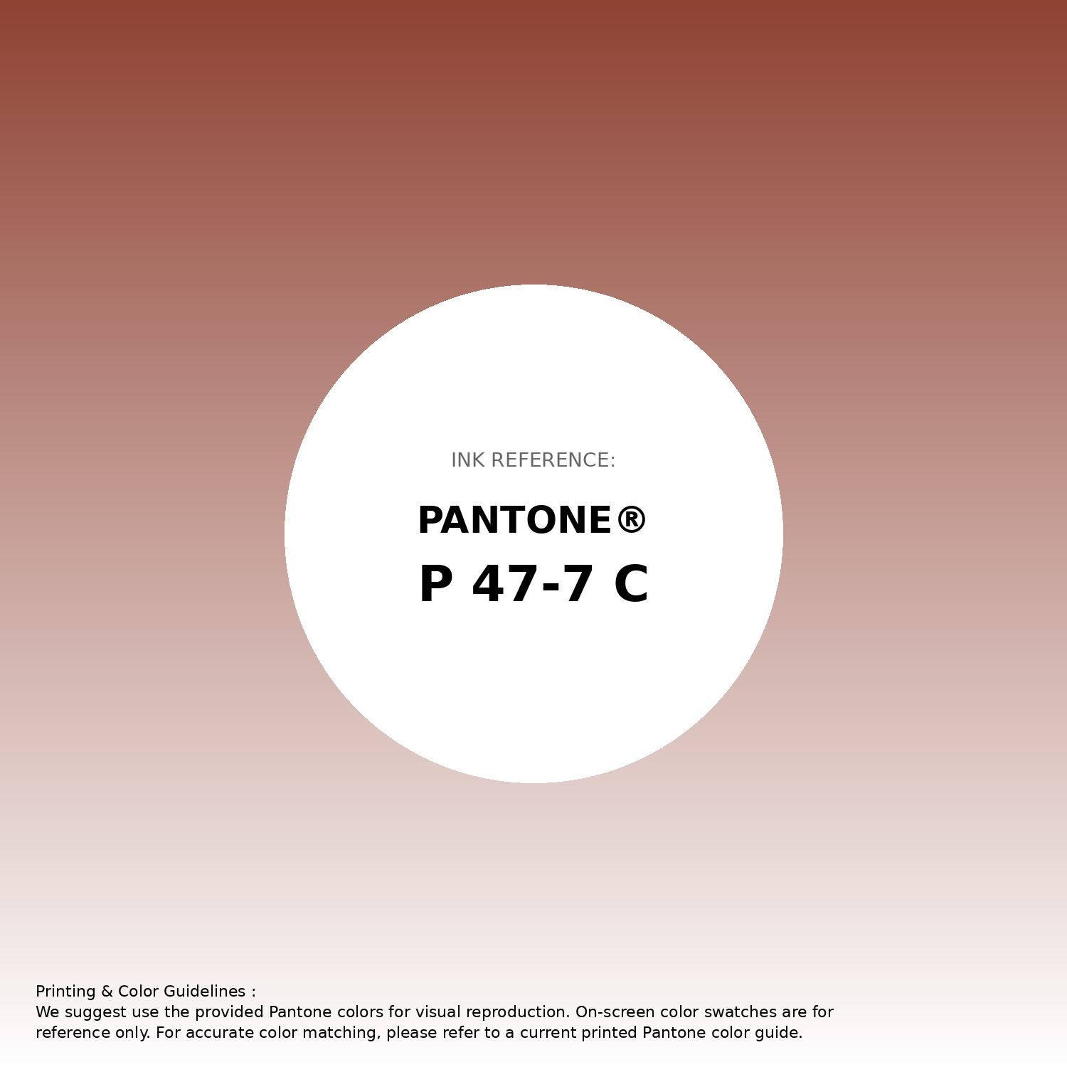 Stunning gradient artwork featuring Pantone P 47-7 C Color | Hex color Code #8e4232. Beautiful color transitions perfect for modern designs and backgrounds. #gradient #colorart #design #8e4232