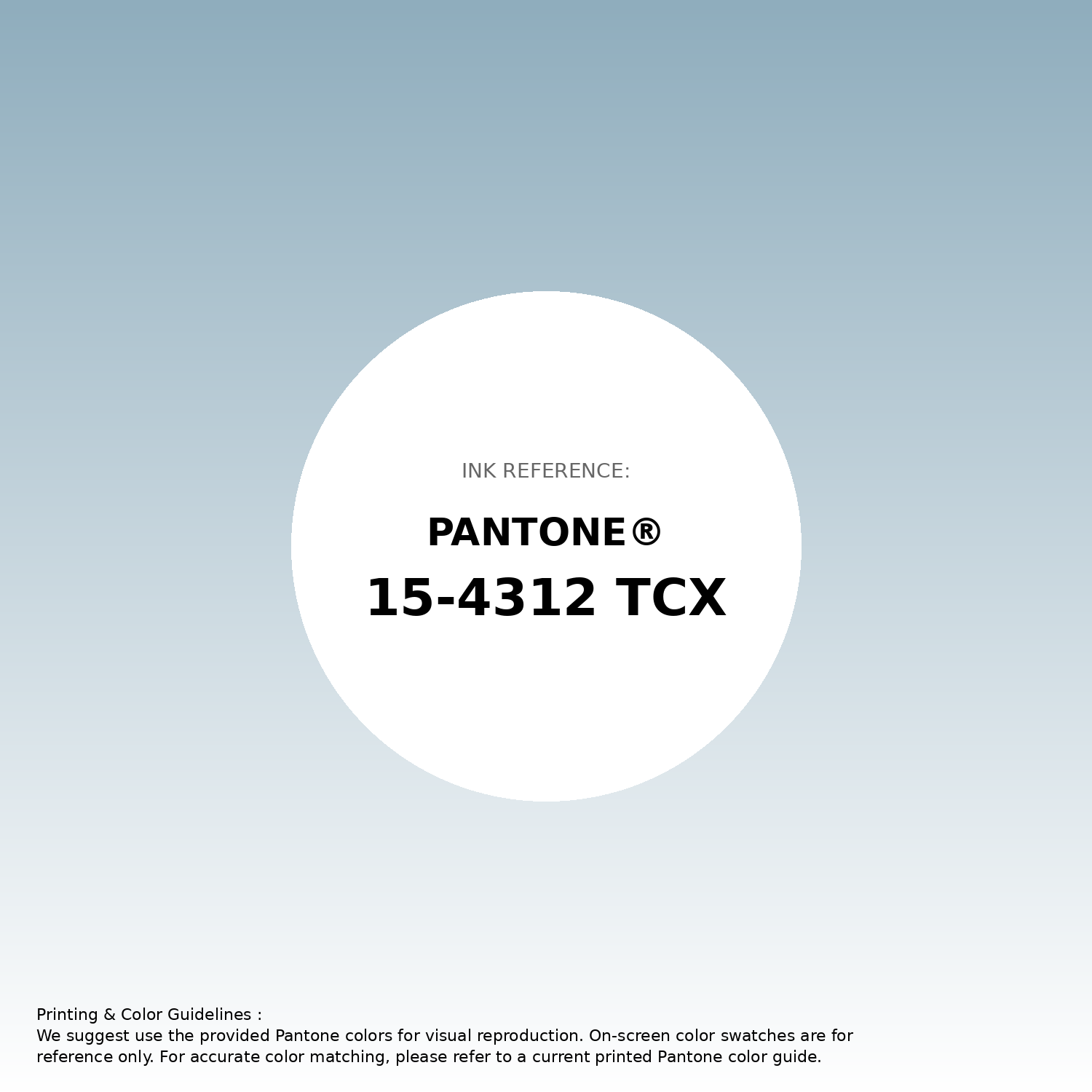 Stunning gradient artwork featuring Pantone 15-4312 Tcx Forget-Me-Not Color | Hex color Code #8fadbd. Beautiful color transitions perfect for modern designs and backgrounds. #gradient #colorart #design #8fadbd