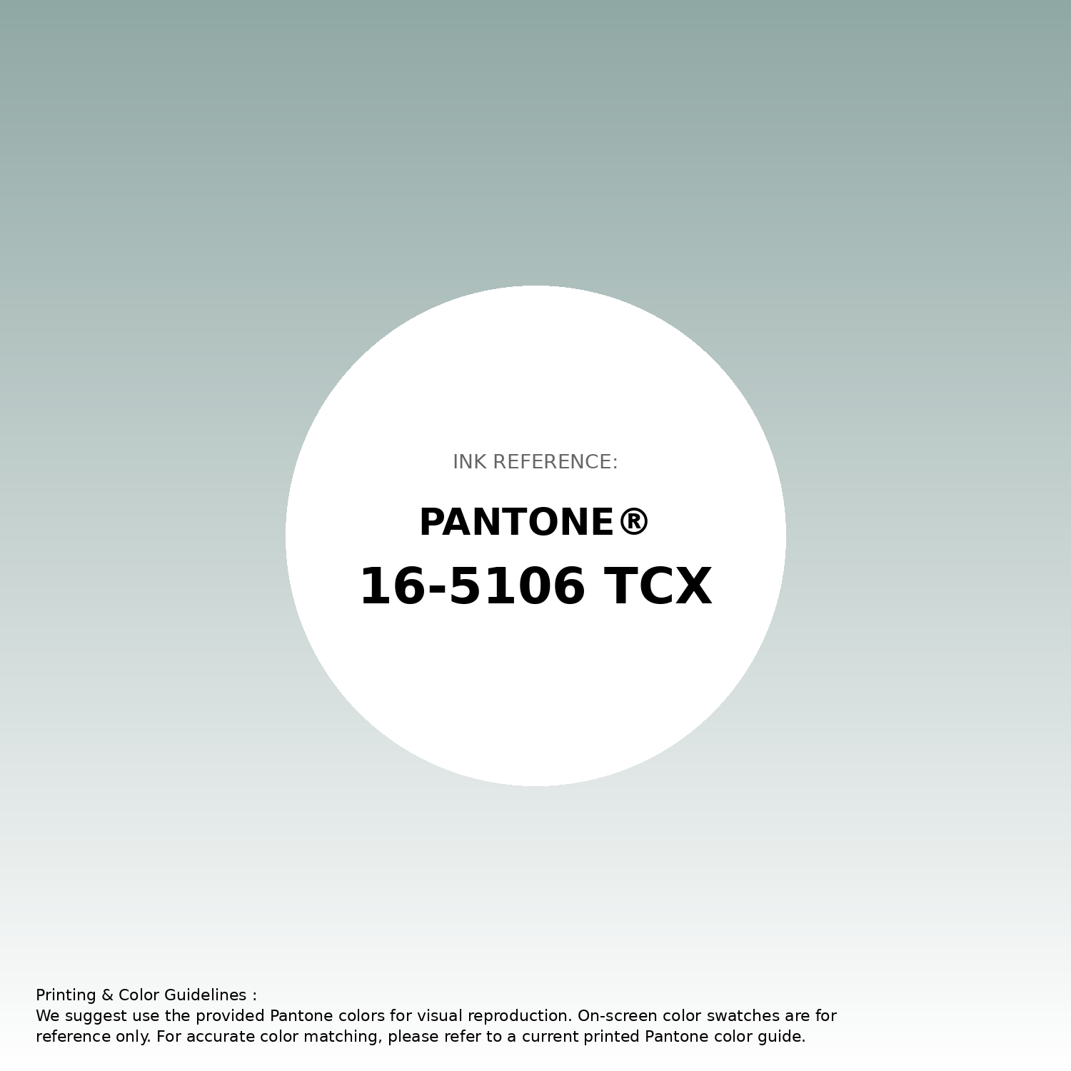 Stunning gradient artwork featuring Pantone 16-5106 Tcx Blue Surf Color | Hex color Code #90a8a4. Beautiful color transitions perfect for modern designs and backgrounds. #gradient #colorart #design #90a8a4