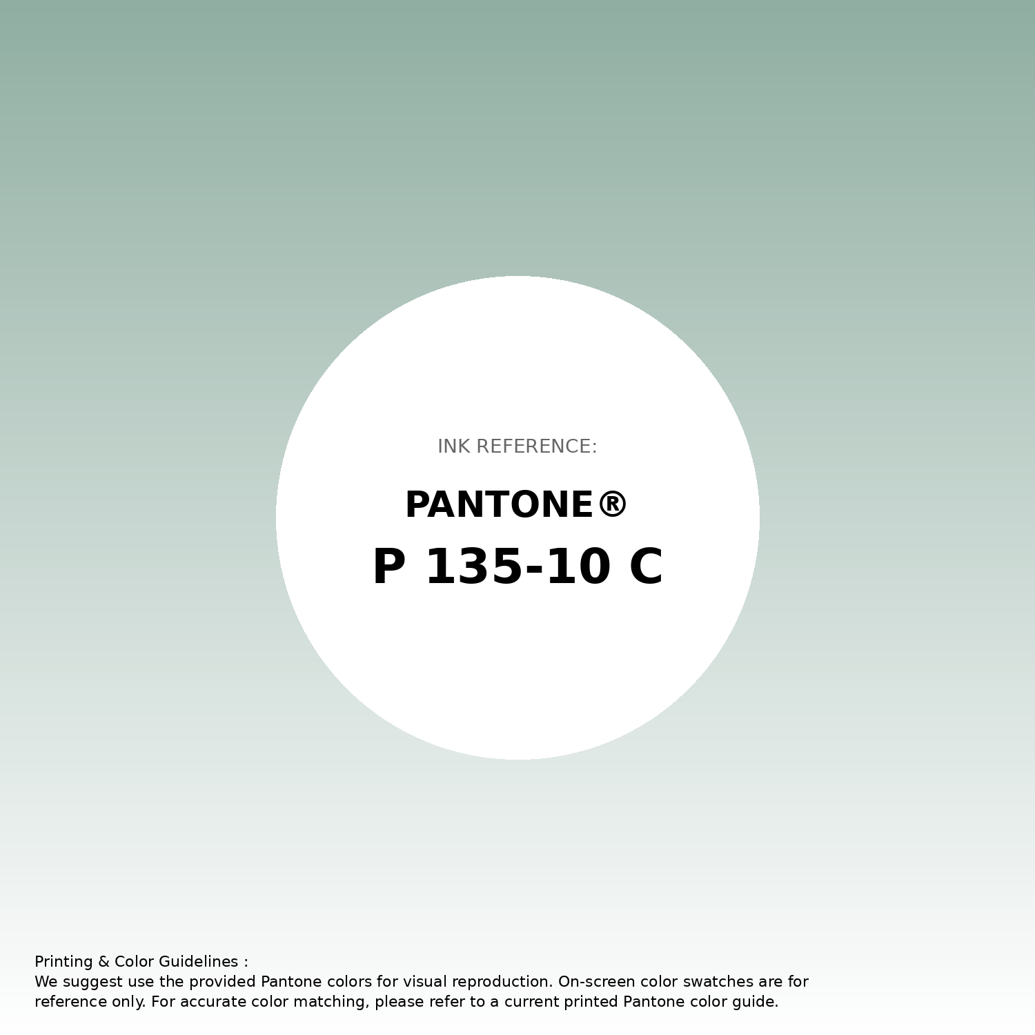 Stunning gradient artwork featuring Pantone P 135-10 C Color | Hex color Code #90aea2. Beautiful color transitions perfect for modern designs and backgrounds. #gradient #colorart #design #90aea2