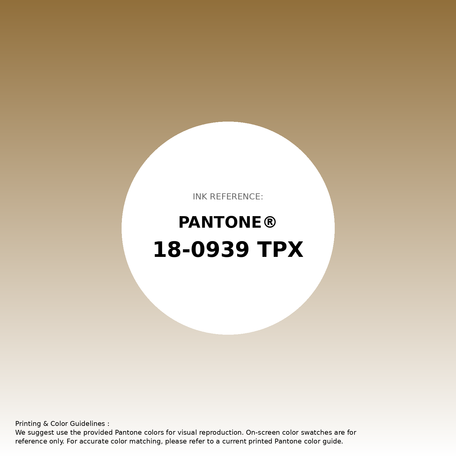 Stunning gradient artwork featuring Pantone 18-0939 Tpx Cumin Color | Hex color Code #916f3b. Beautiful color transitions perfect for modern designs and backgrounds. #gradient #colorart #design #916f3b