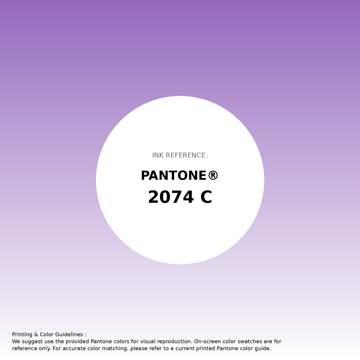 Stunning gradient artwork featuring Pantone 2074 C Color | Hex color Code #9569be. Beautiful color transitions perfect for modern designs and backgrounds. #gradient #colorart #design #9569be